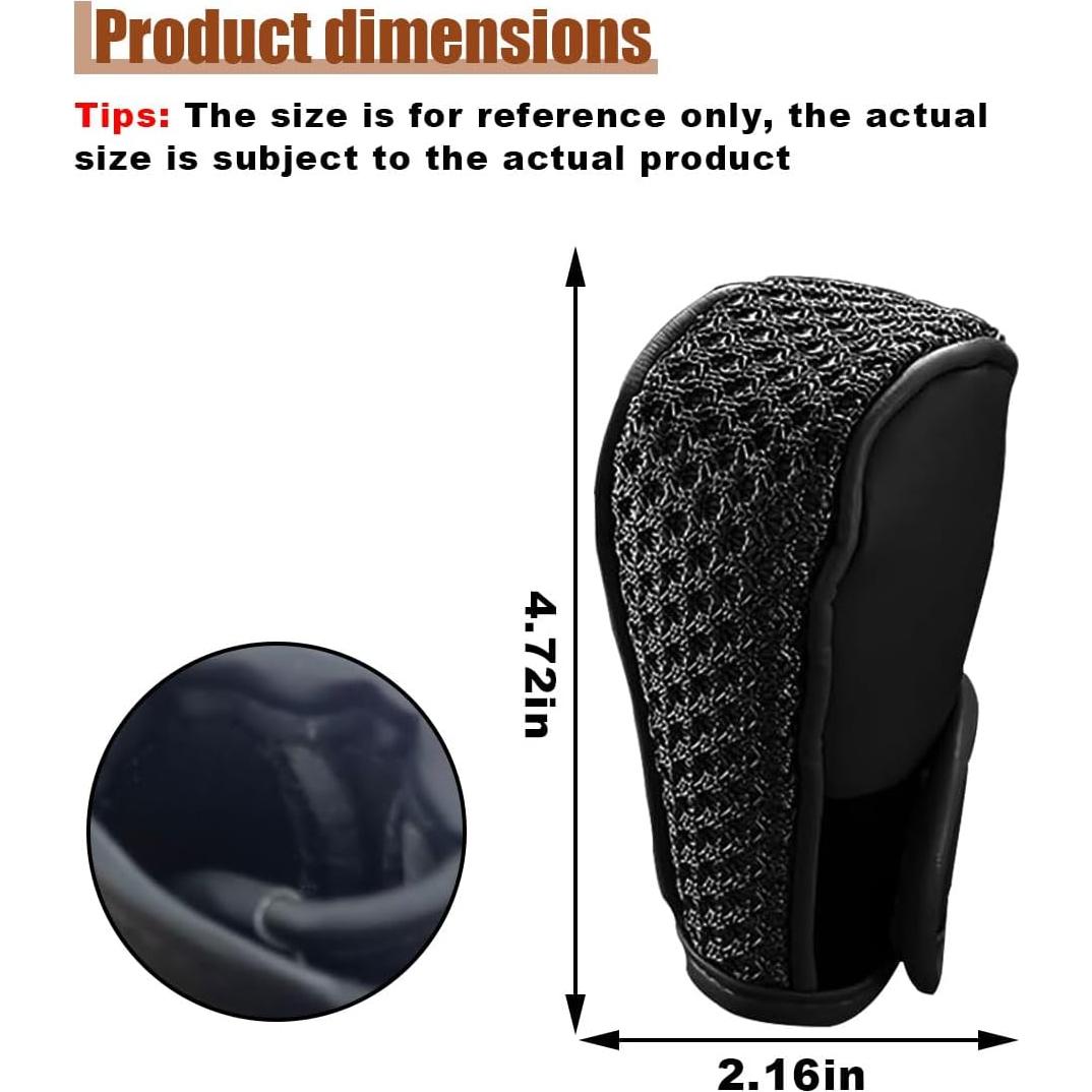 Cubierta de Pomo de Cambio de Marcha LAINLOY - Cuero Negro