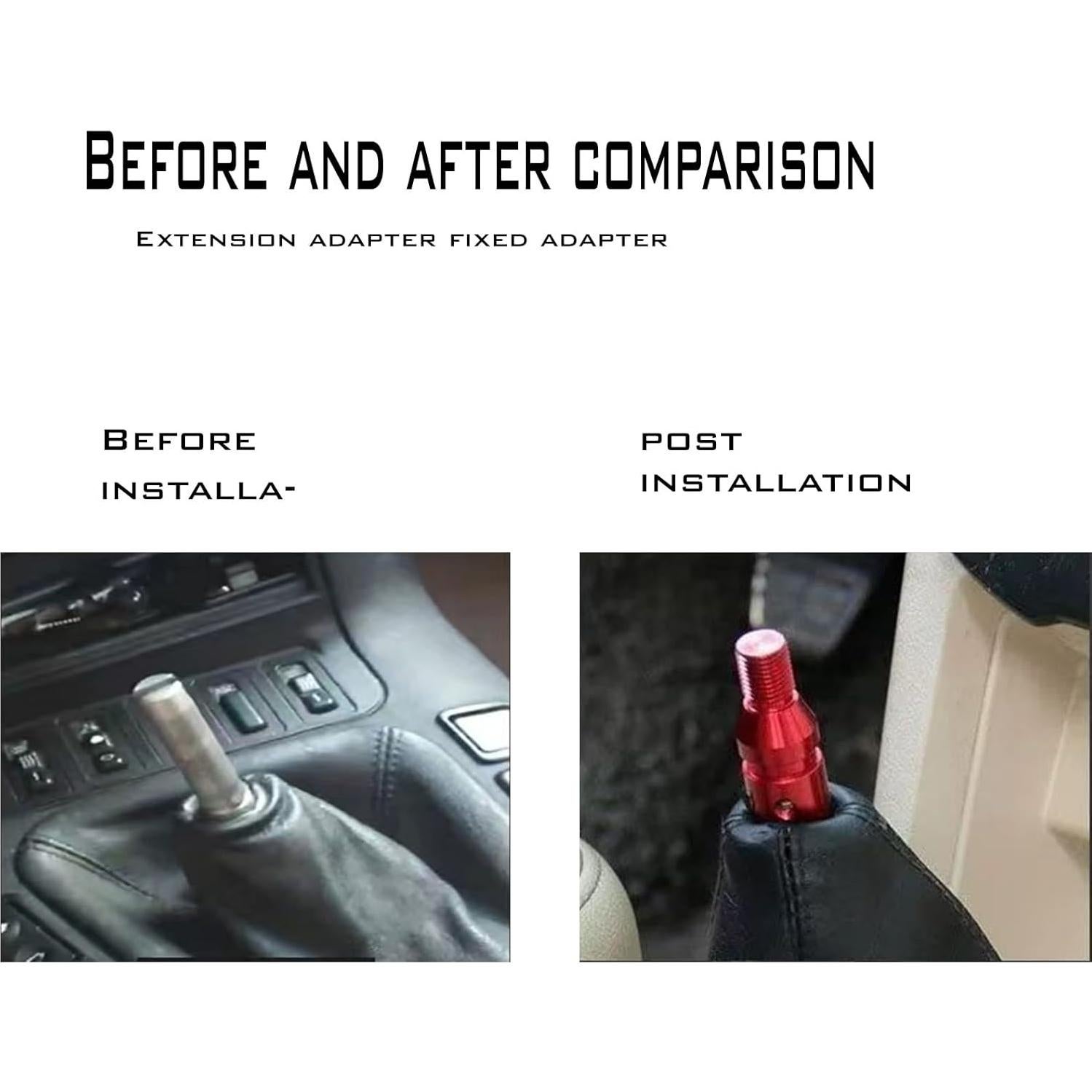 Adaptador de Perilla de Cambio Luminuti Aluminio Rojo 5.49cm