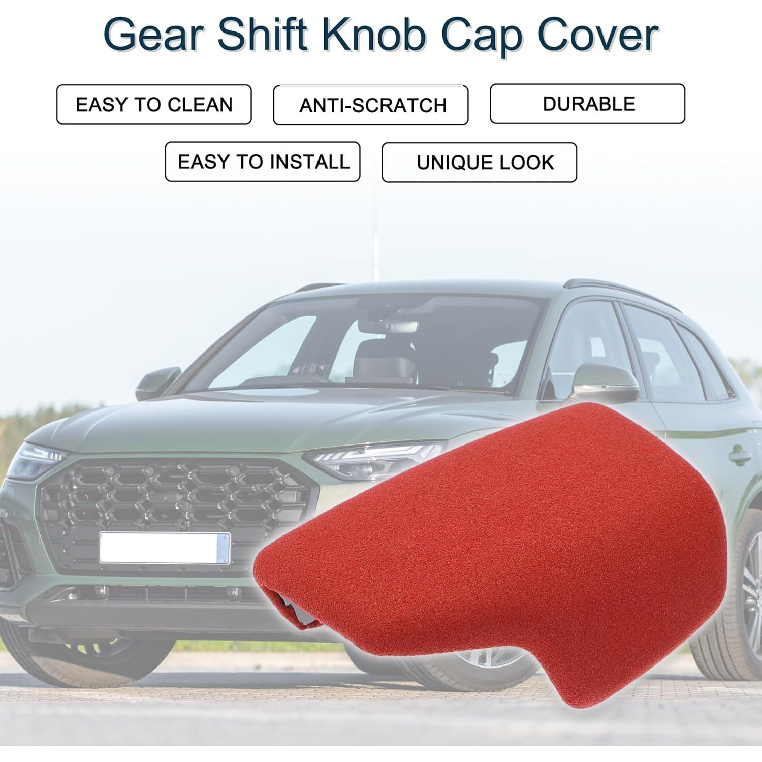 Cubierta de pomo de cambio TUCKBOLD para Audi A4 A5 Q5 Q7 Rojo