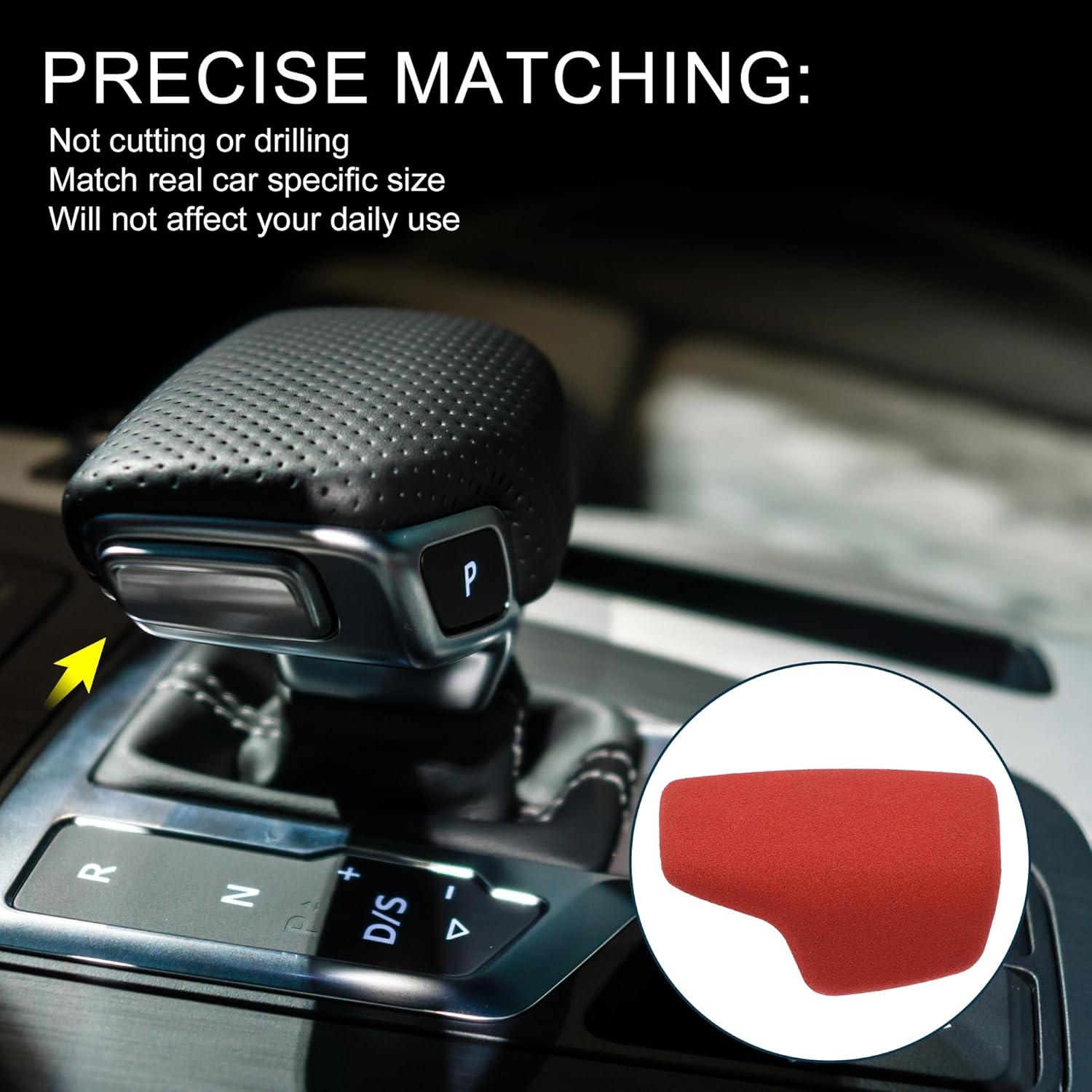 Cubierta de pomo de cambio TUCKBOLD para Audi A4 A5 Q5 Q7 Rojo