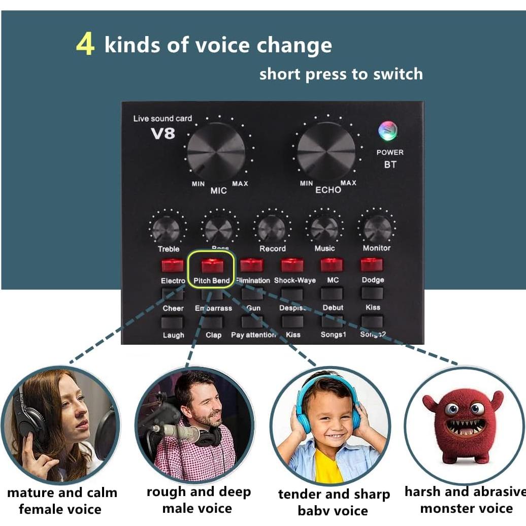 Kit de Podcast BM-800 con Cambiador de Voz y Accesorios