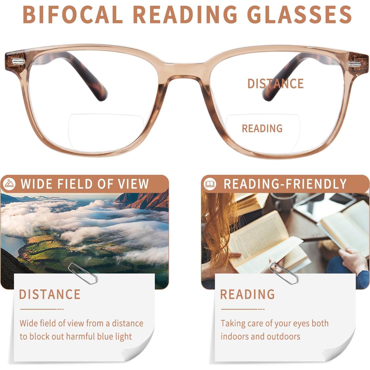 Gafas Bifocales OPTOFENDY 2.0x con Bloqueo Luz Azul