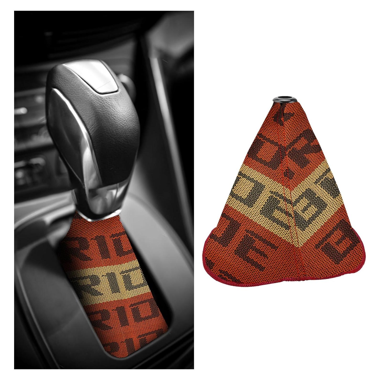 Cubierta de Polvo para Palanca de Cambio QZTYTY Amarillo/Naranja