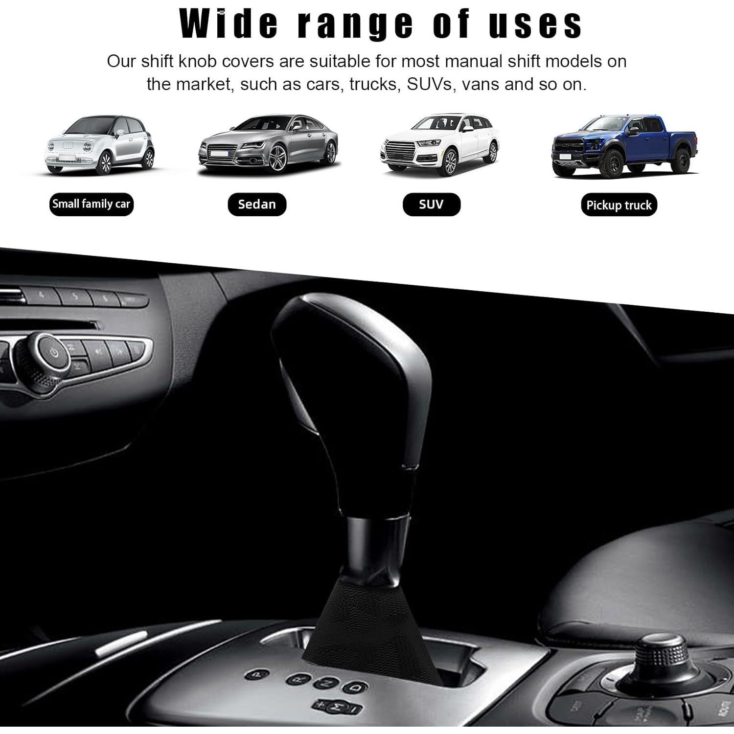 Cubierta de Polvo para Perilla de Cambio Sylvil Negro 27x22cm