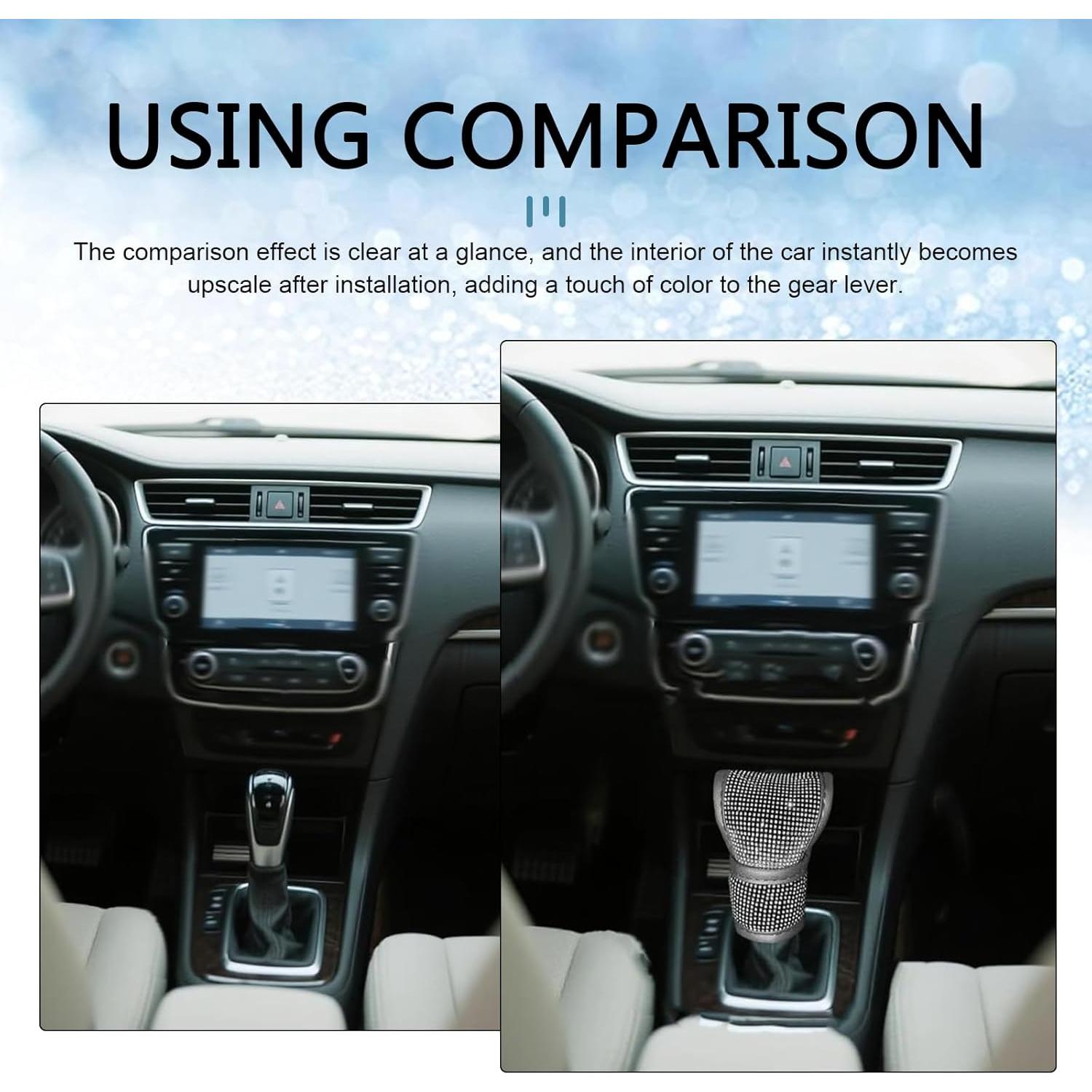 Cubierta de Pomo de Cambio Bling Winterrock - Blanco, 11.81x9.50cm