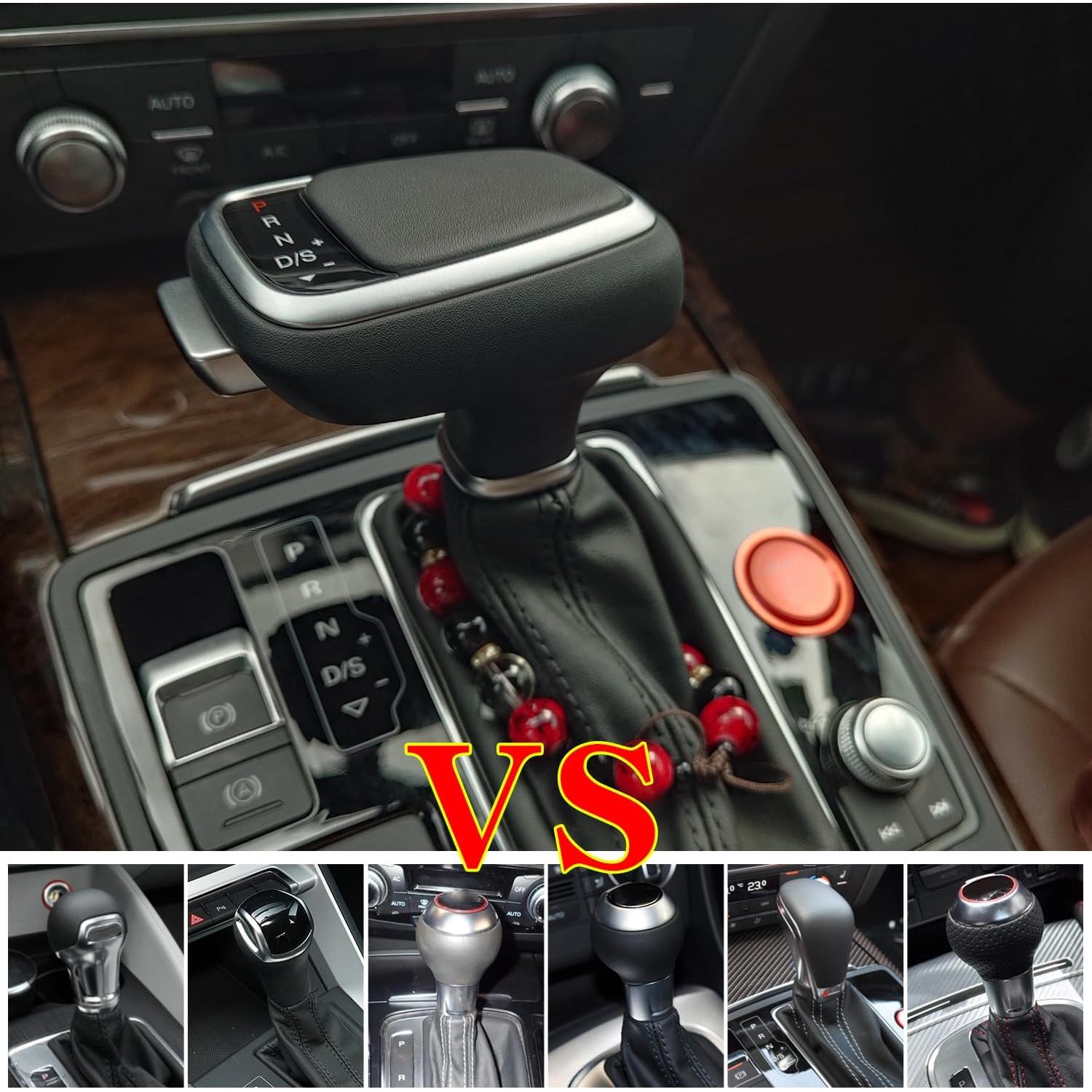 Perilla de Cambio LEOHUNPAIL para Audi y VW - ABS y Cuero