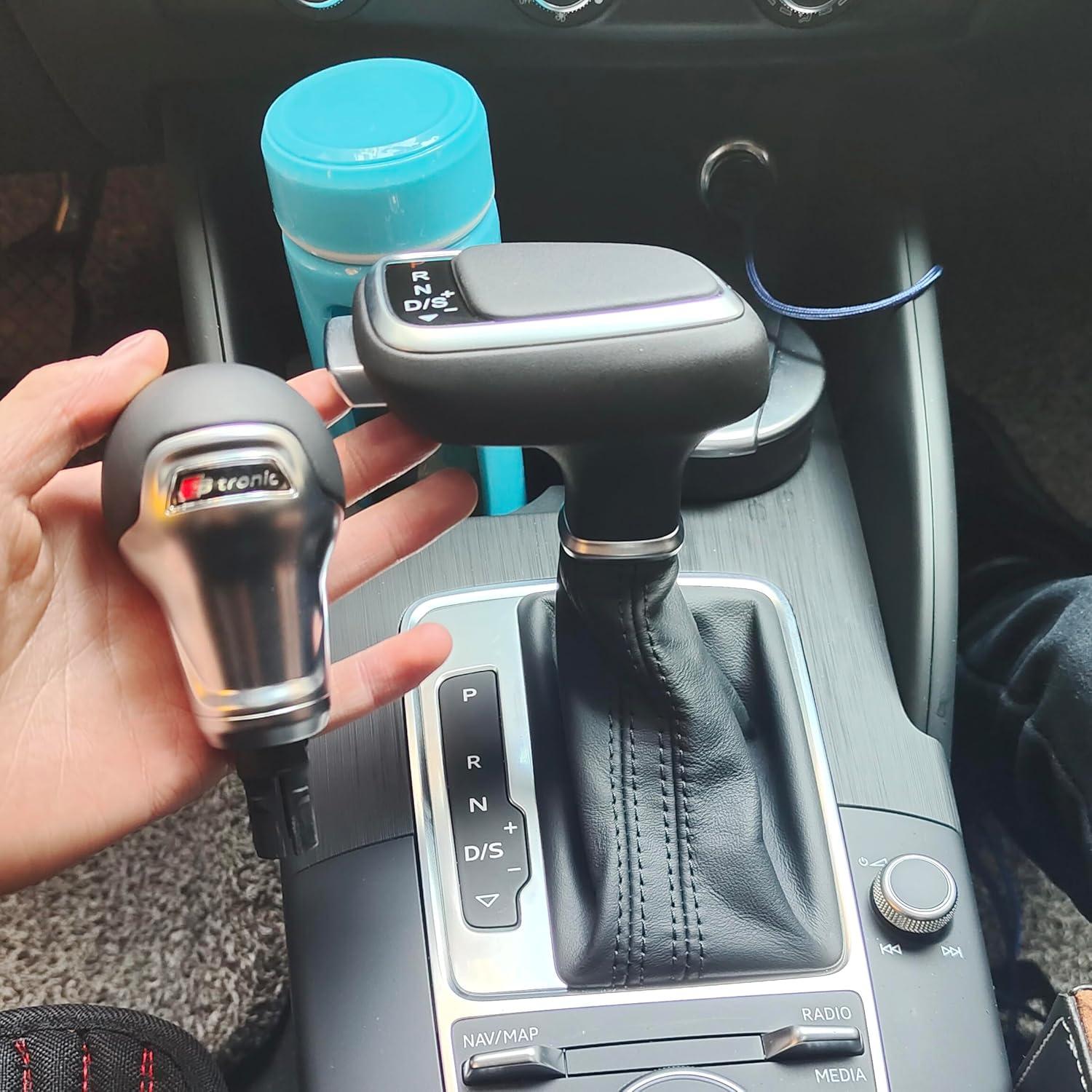 Perilla de Cambio LEOHUNPAIL para Audi y VW - ABS y Cuero