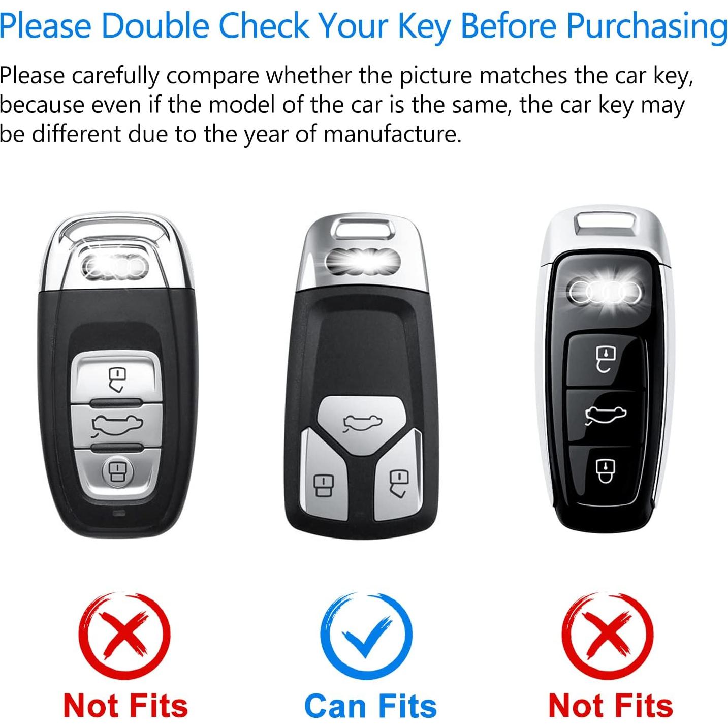 Funda de Llave Audi OFFCURVE TPU Blanco A3 A4 A5 A6 Q5 Q7