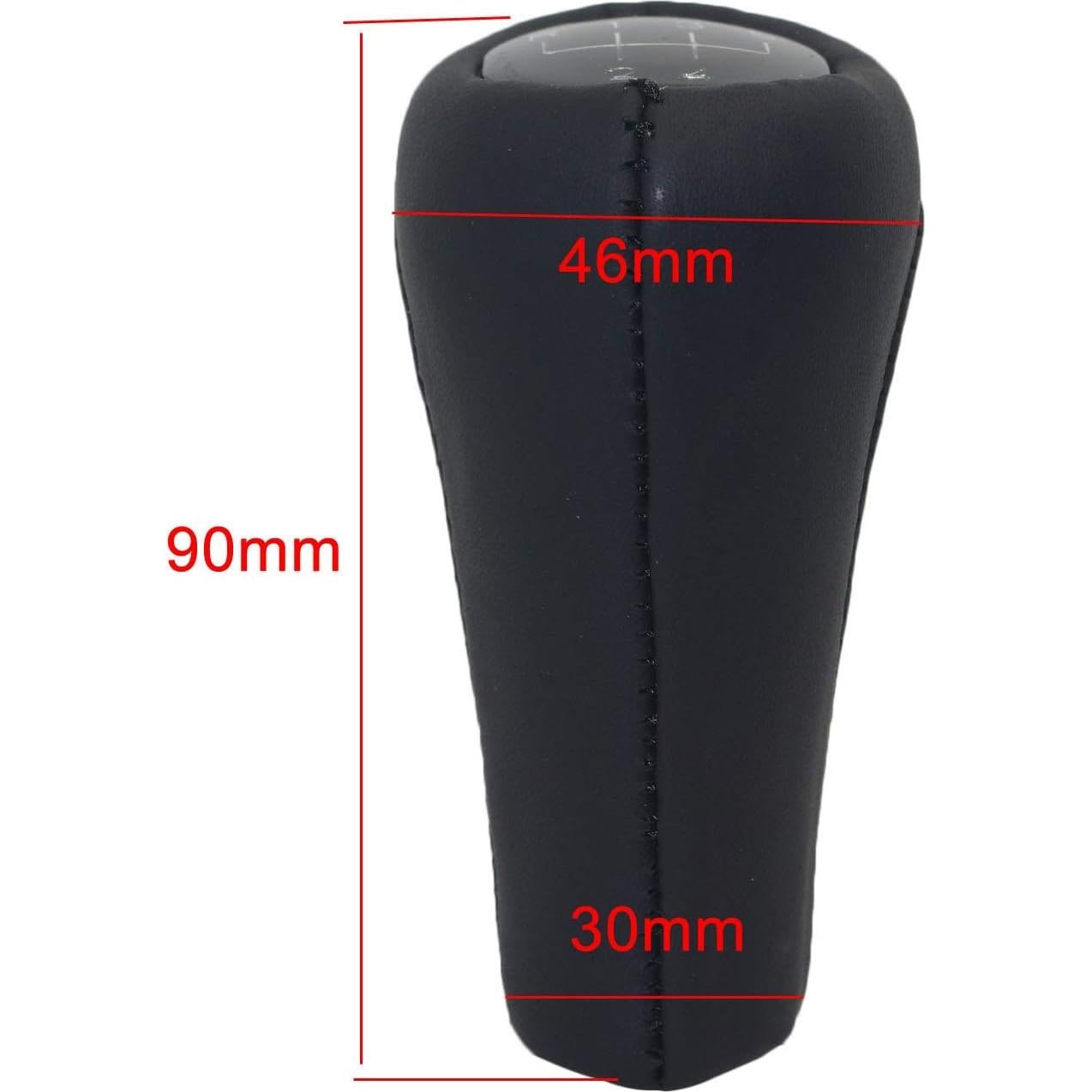 Perilla de Cambio Manual Pursuestar Cuero Negro 5 Velocidades BMW