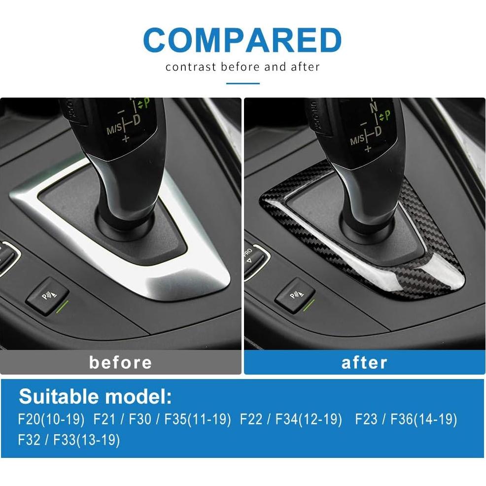Cubierta Panel Cambio Marchas BMW F20 F21 F22 F23 F30 F34 Fibra Carbono