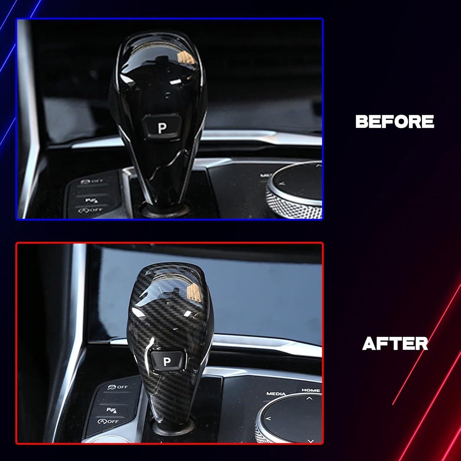 Tapa de Pomo de Cambio x xotic tech Fibra de Carbono BMW G20 G22