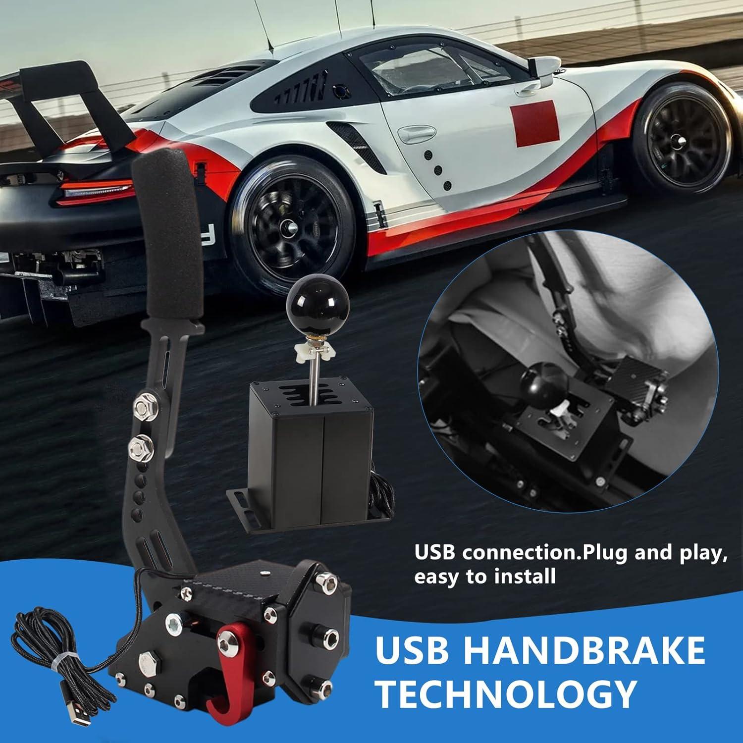 Simulador USB Shifter GSTP 64 Bits Freno de Mano 2.91 kg
