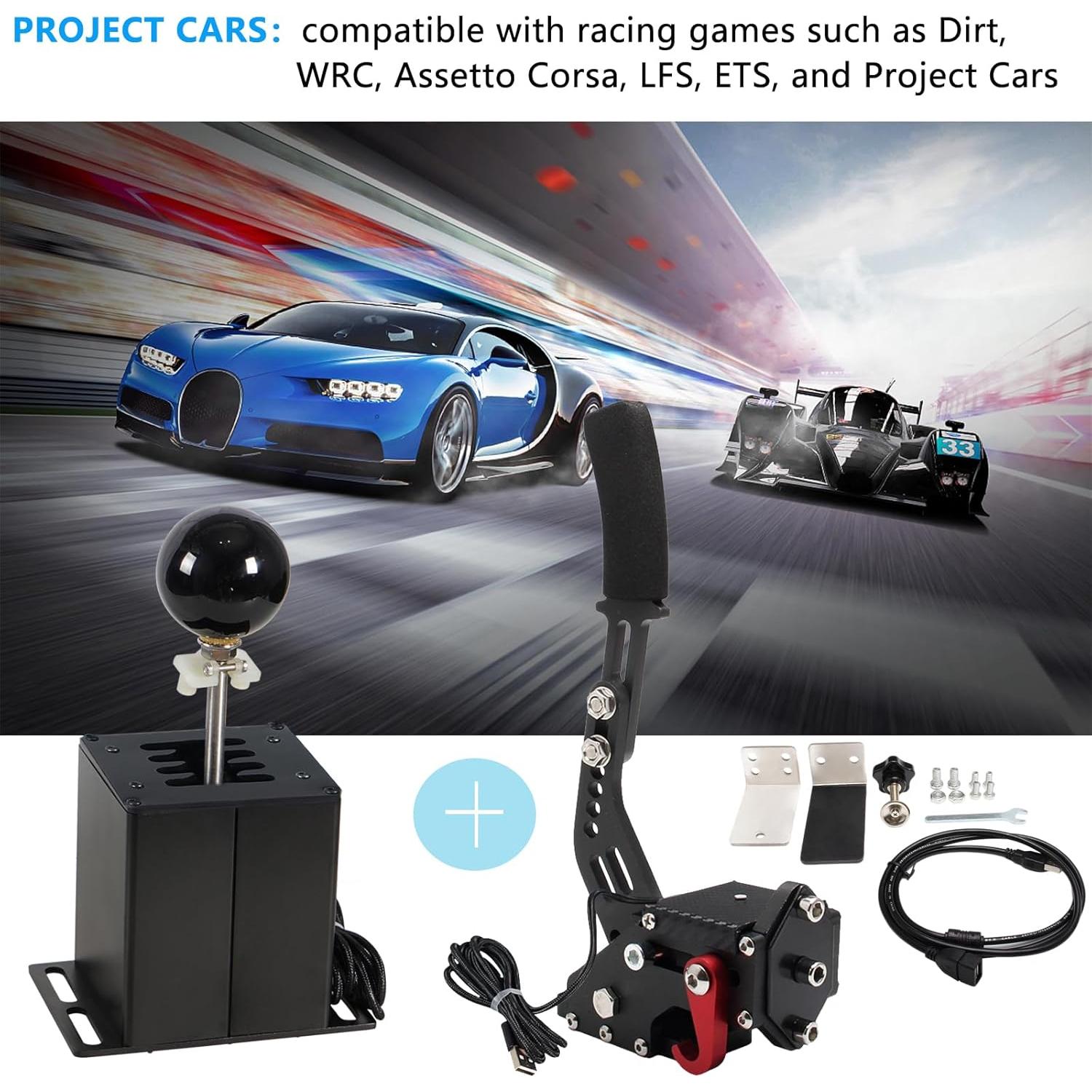 Simulador USB Shifter GSTP 64 Bits Freno de Mano 2.91 kg