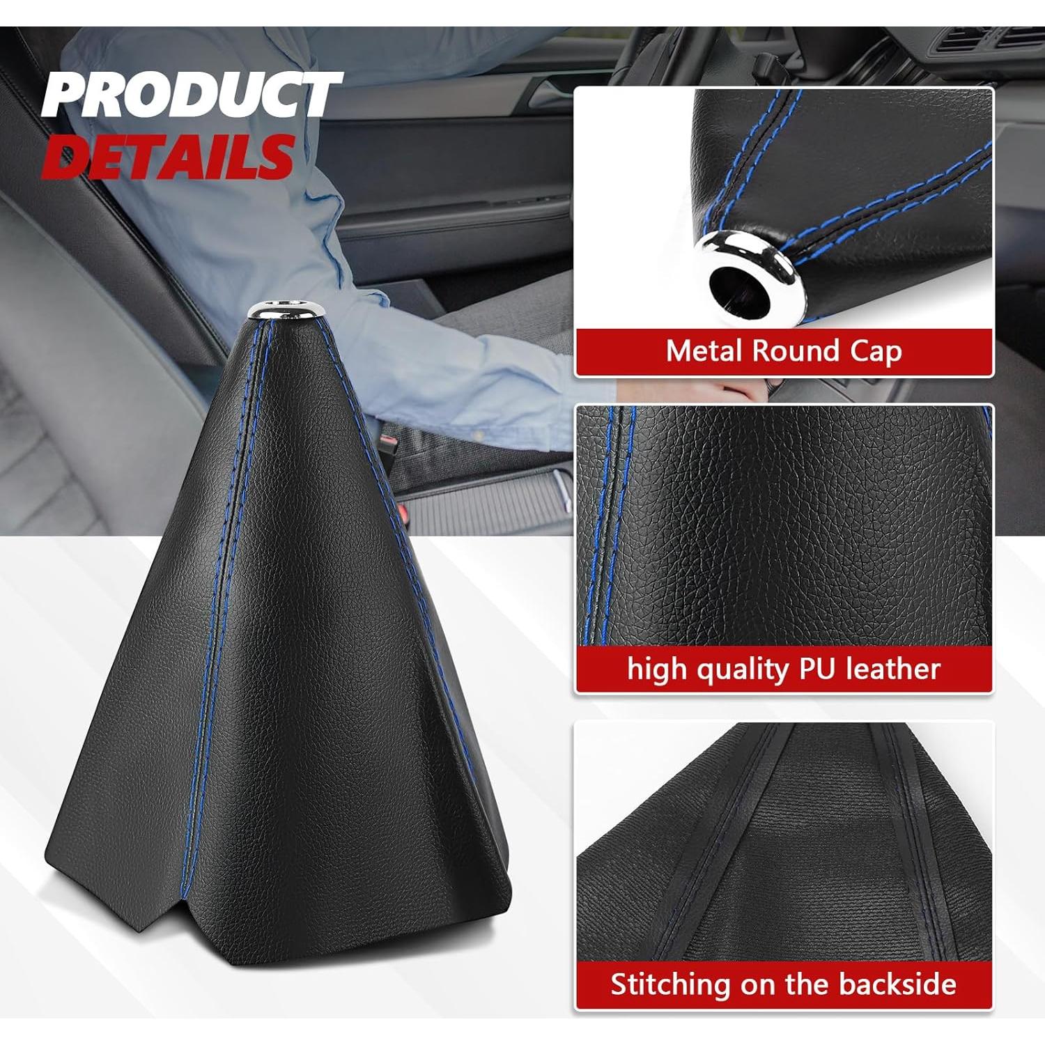 Funda de Palanca de Cambios Wuyaoyao de Cuero PU - Azul