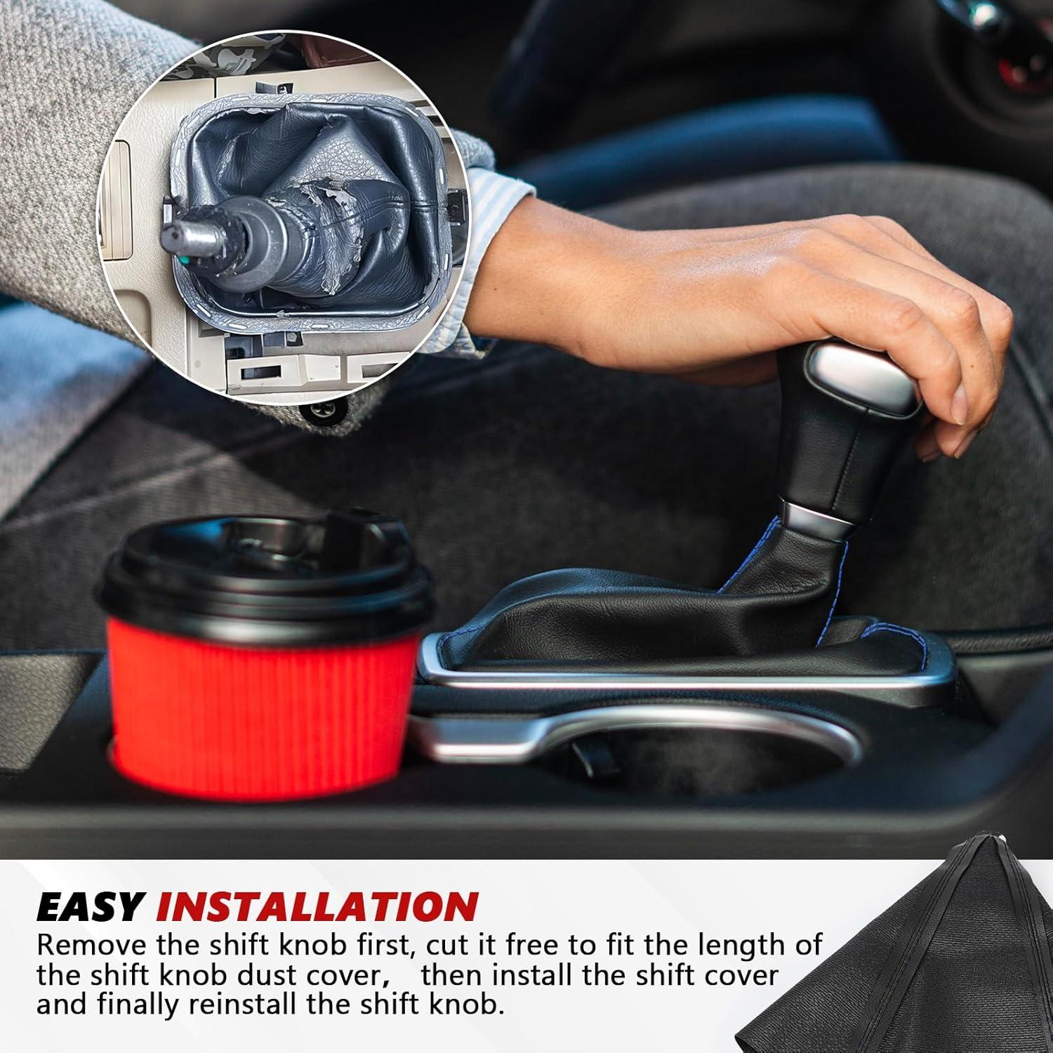 Funda de Palanca de Cambios Wuyaoyao de Cuero PU - Azul