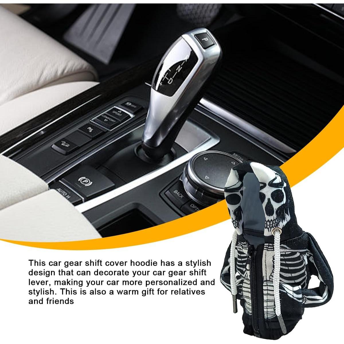 Cubierta de Perilla de Cambio de Coche KHGUZ Calavera Halloween