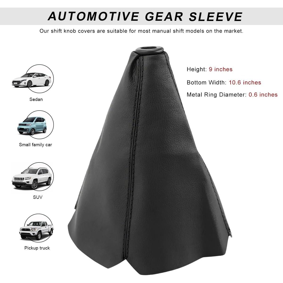 Cubierta de Polvo BWBWND para Perilla de Cambio Manual/Automática - Negro