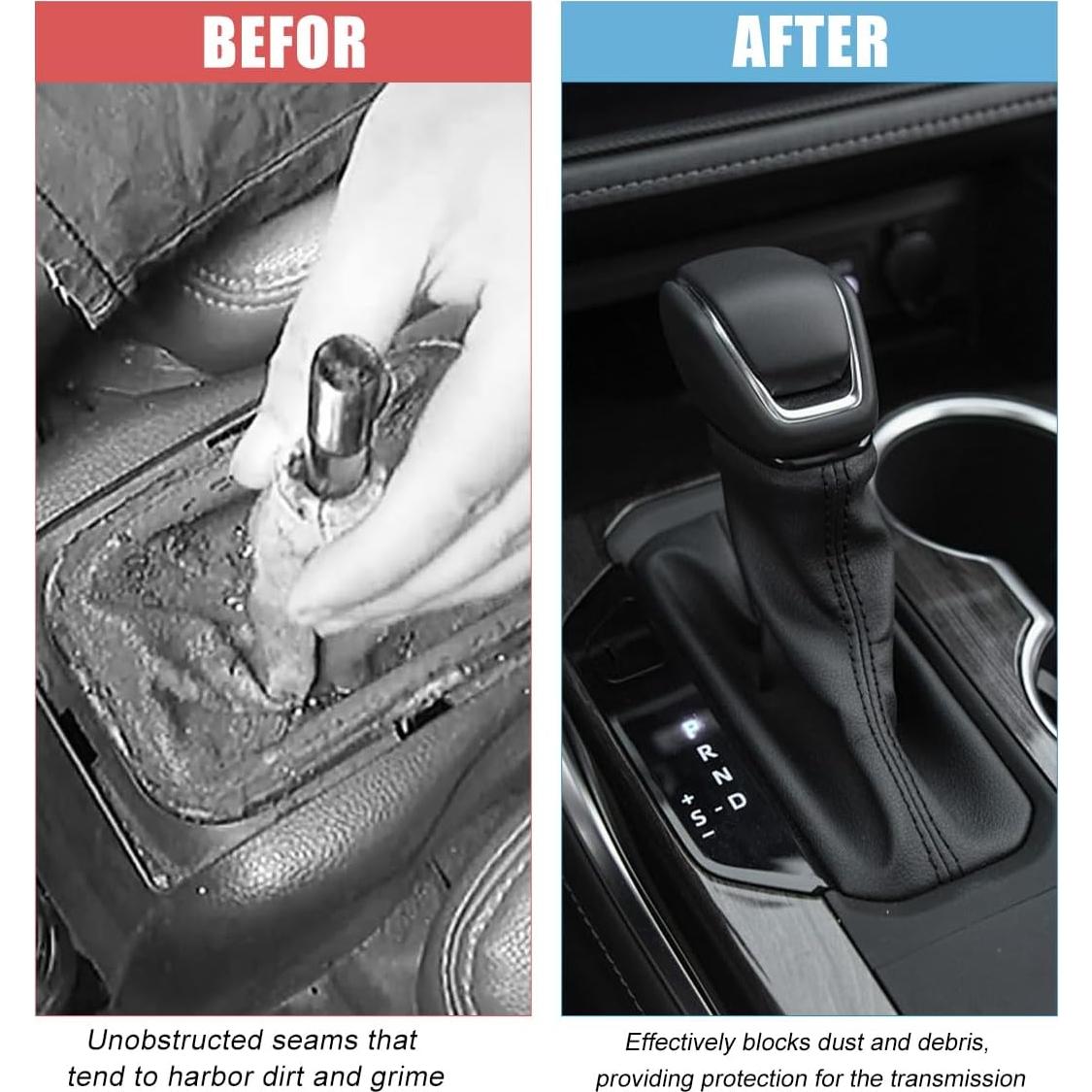 Cubierta de Polvo BWBWND para Perilla de Cambio Manual/Automática - Negro