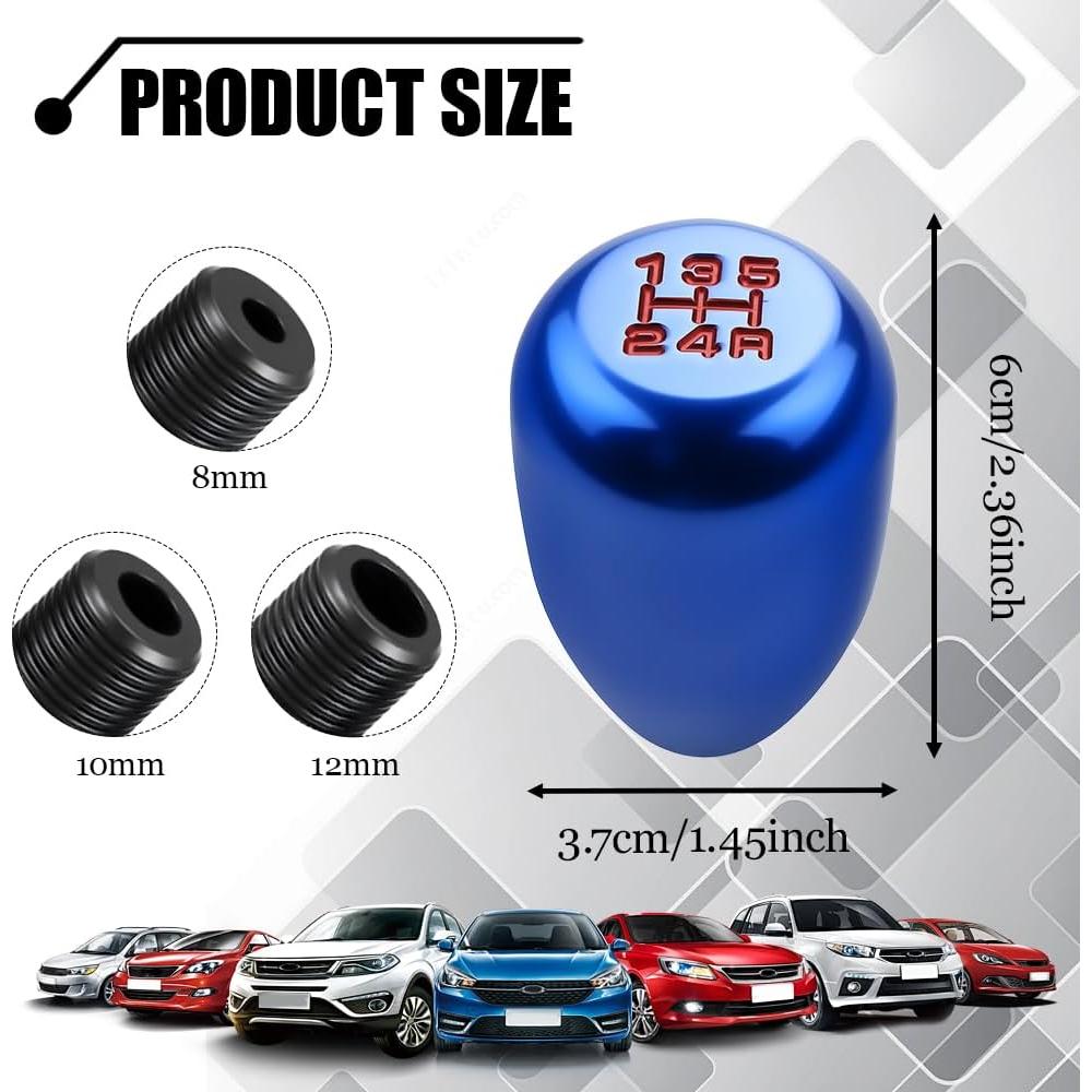 Perilla de Cambio de Marchas Manual Rebvugr Azul 5 Velocidades