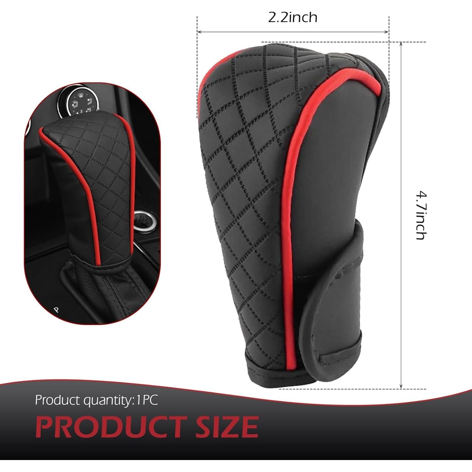 Cubierta de Cambio de Marchas MLY de Cuero Antideslizante Negro