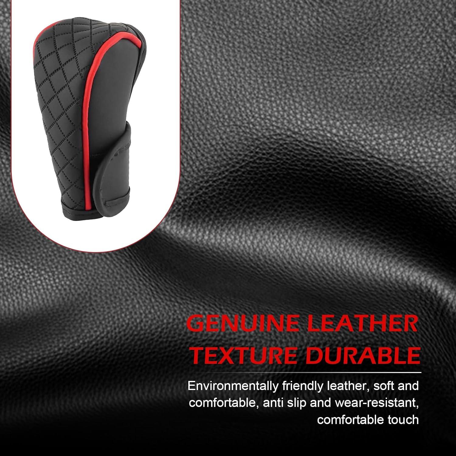 Cubierta de Cambio de Marchas MLY de Cuero Antideslizante Negro