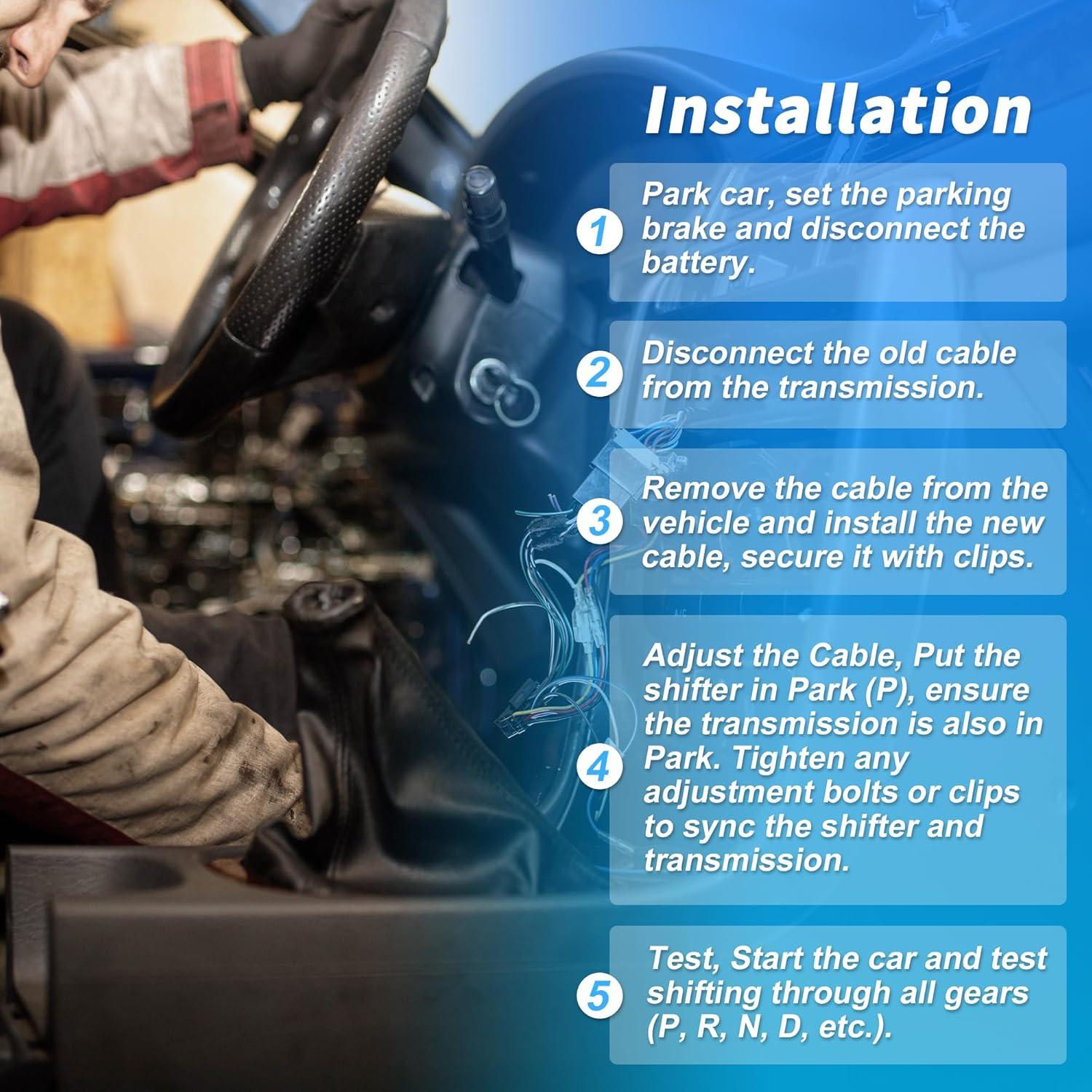 Cable de Cambio de Transmisión Automática VekAuto 0.69kg Ford