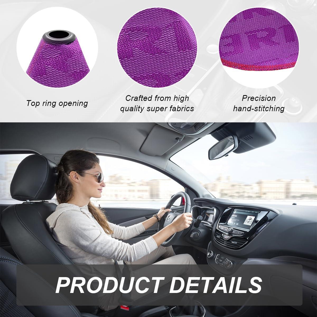 Cubierta de Botón de Cambio de Marchas SHMZK Púrpura 27x22cm