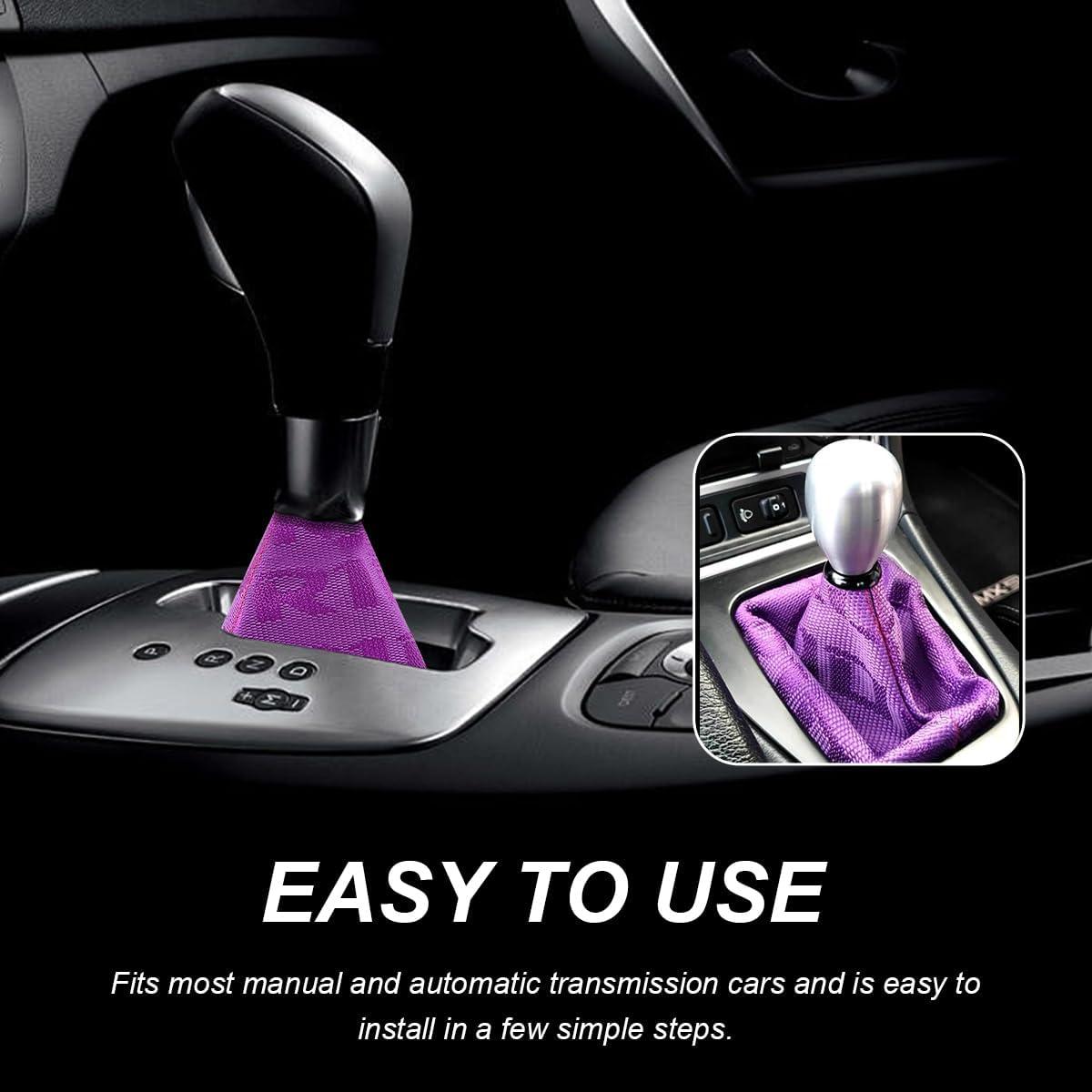 Cubierta de Botón de Cambio de Marchas SHMZK Púrpura 27x22cm