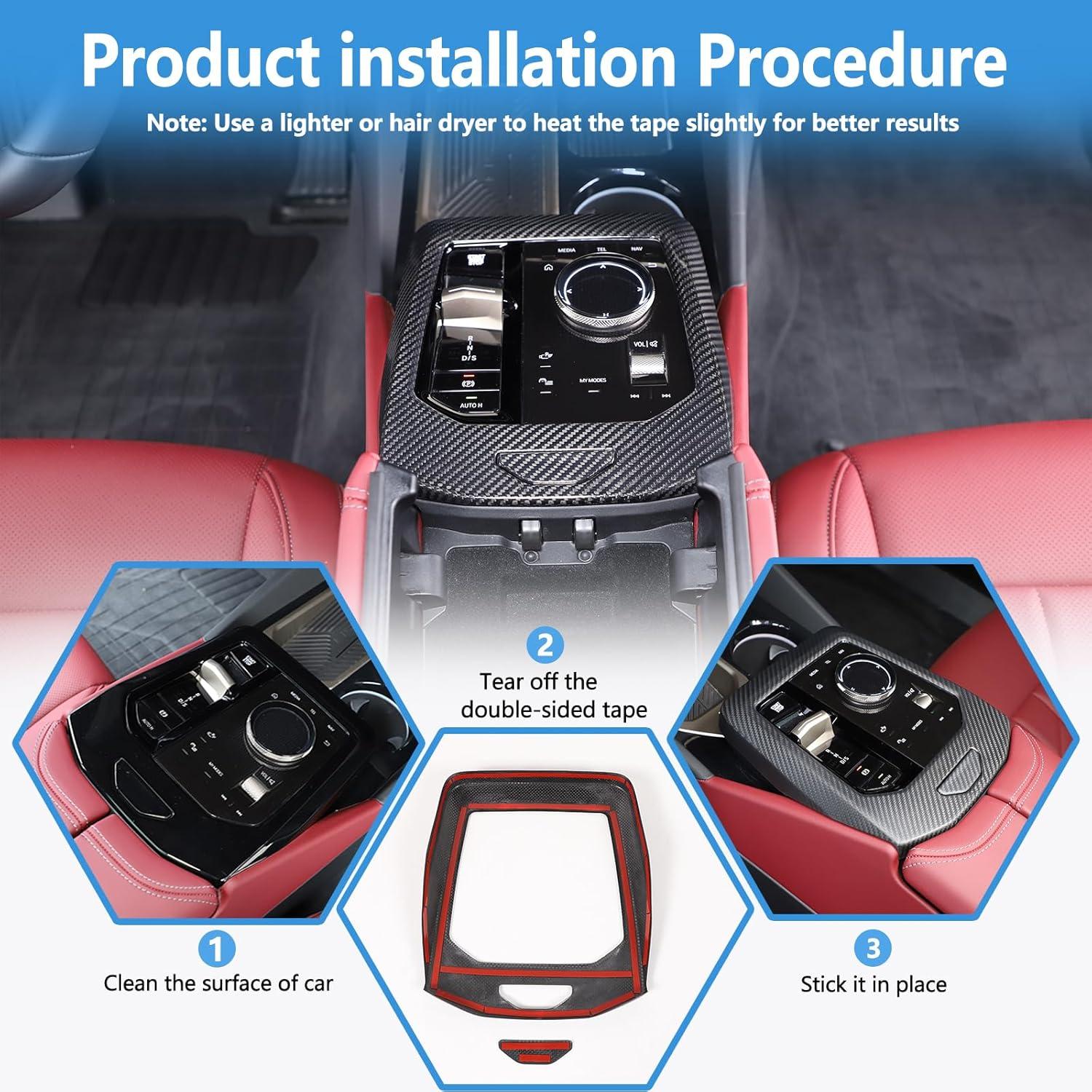 Cubierta Panel Cambiador Sekhyna BMW Serie 5 G60 2024 Carbono