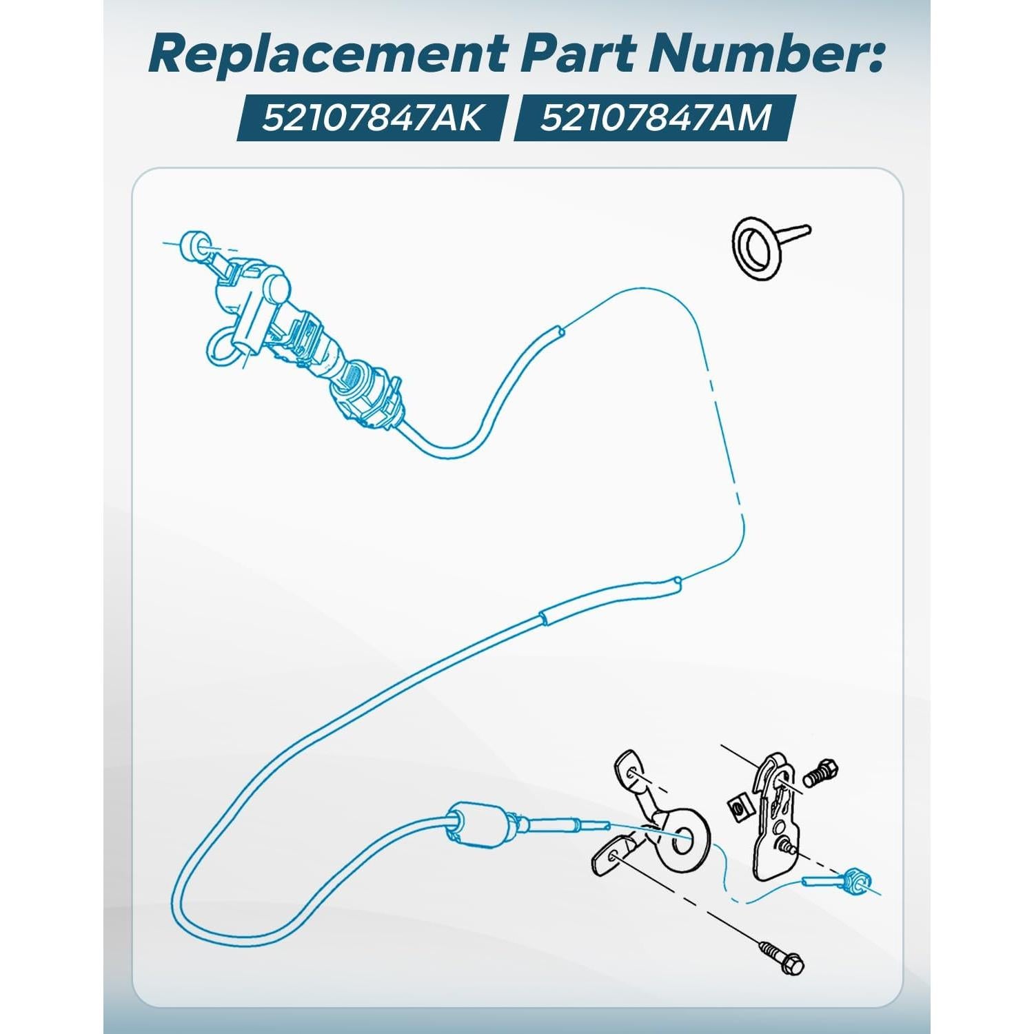 Cable de Cambio de Transmisión Automática JadeBeauty 52107847AM