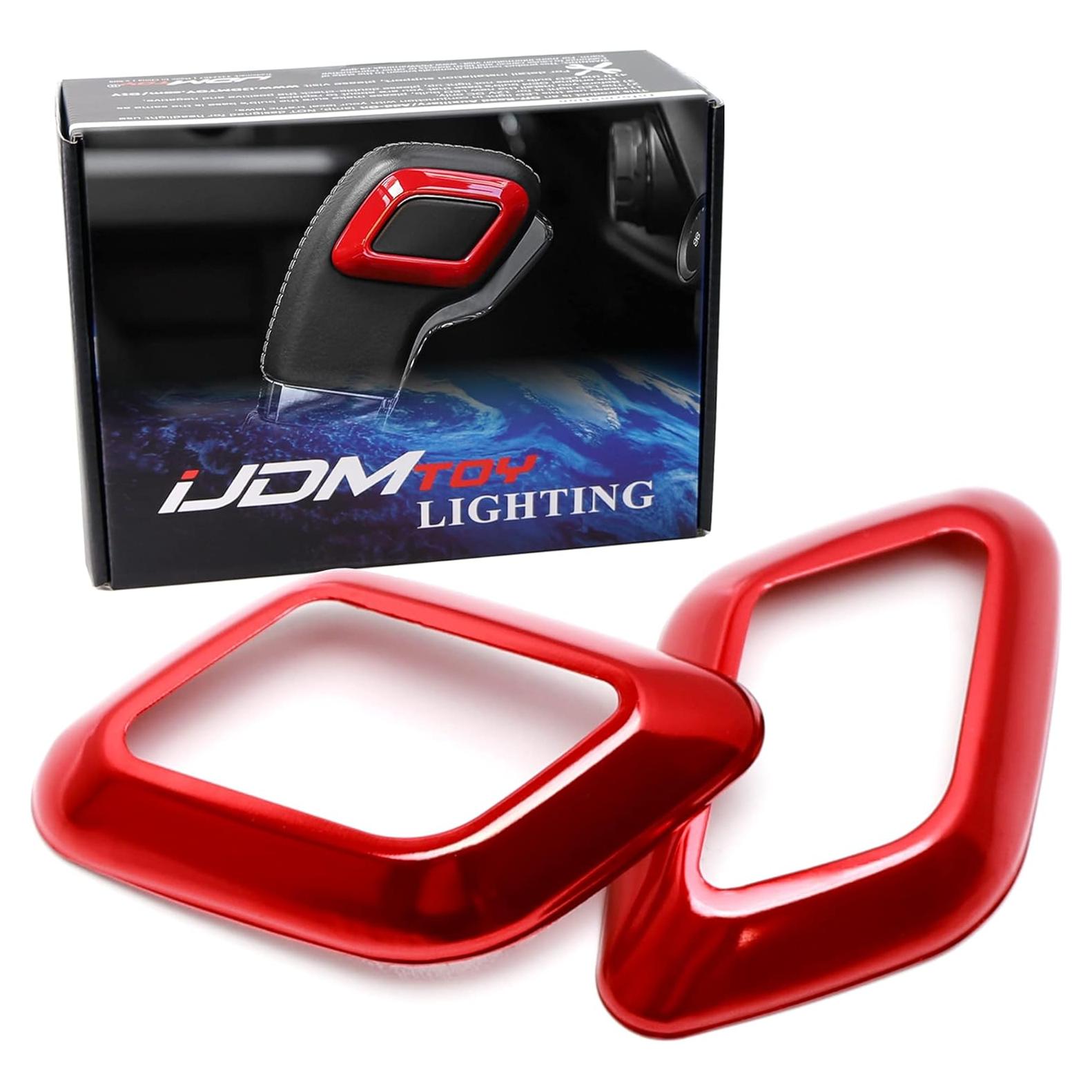 iJDMTOY Palanca de Cambio Decorativa Rojo Aluminio para Ford F-150/Raptor 2015-2020