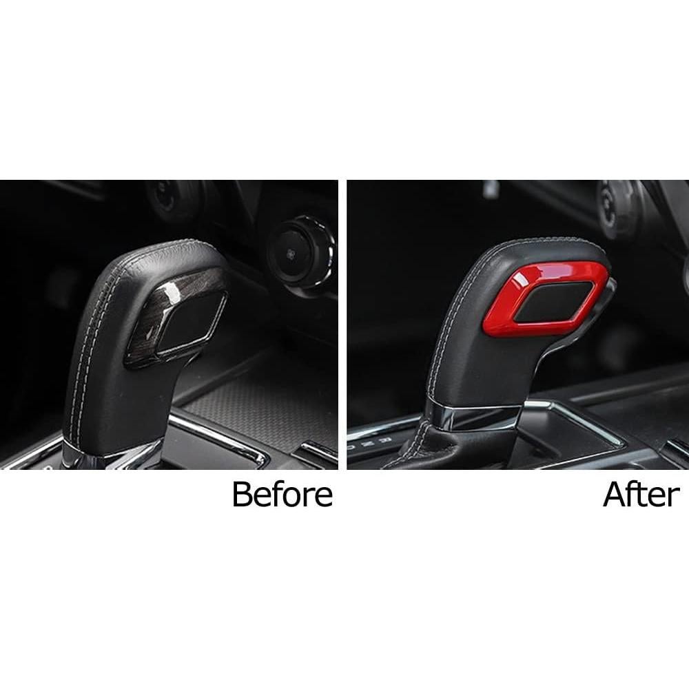 iJDMTOY Palanca de Cambio Decorativa Rojo Aluminio para Ford F-150/Raptor 2015-2020