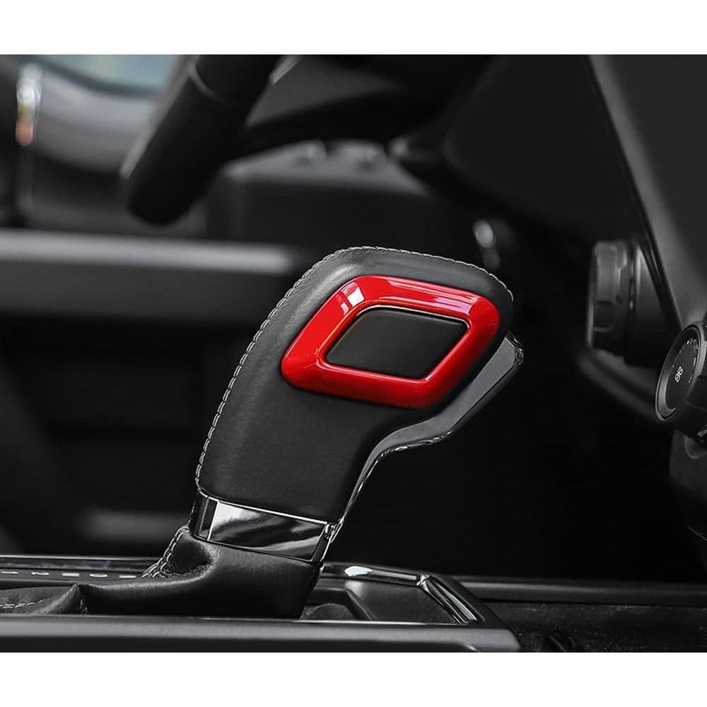 iJDMTOY Palanca de Cambio Decorativa Rojo Aluminio para Ford F-150/Raptor 2015-2020