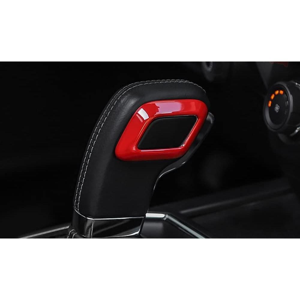 iJDMTOY Palanca de Cambio Decorativa Rojo Aluminio para Ford F-150/Raptor 2015-2020