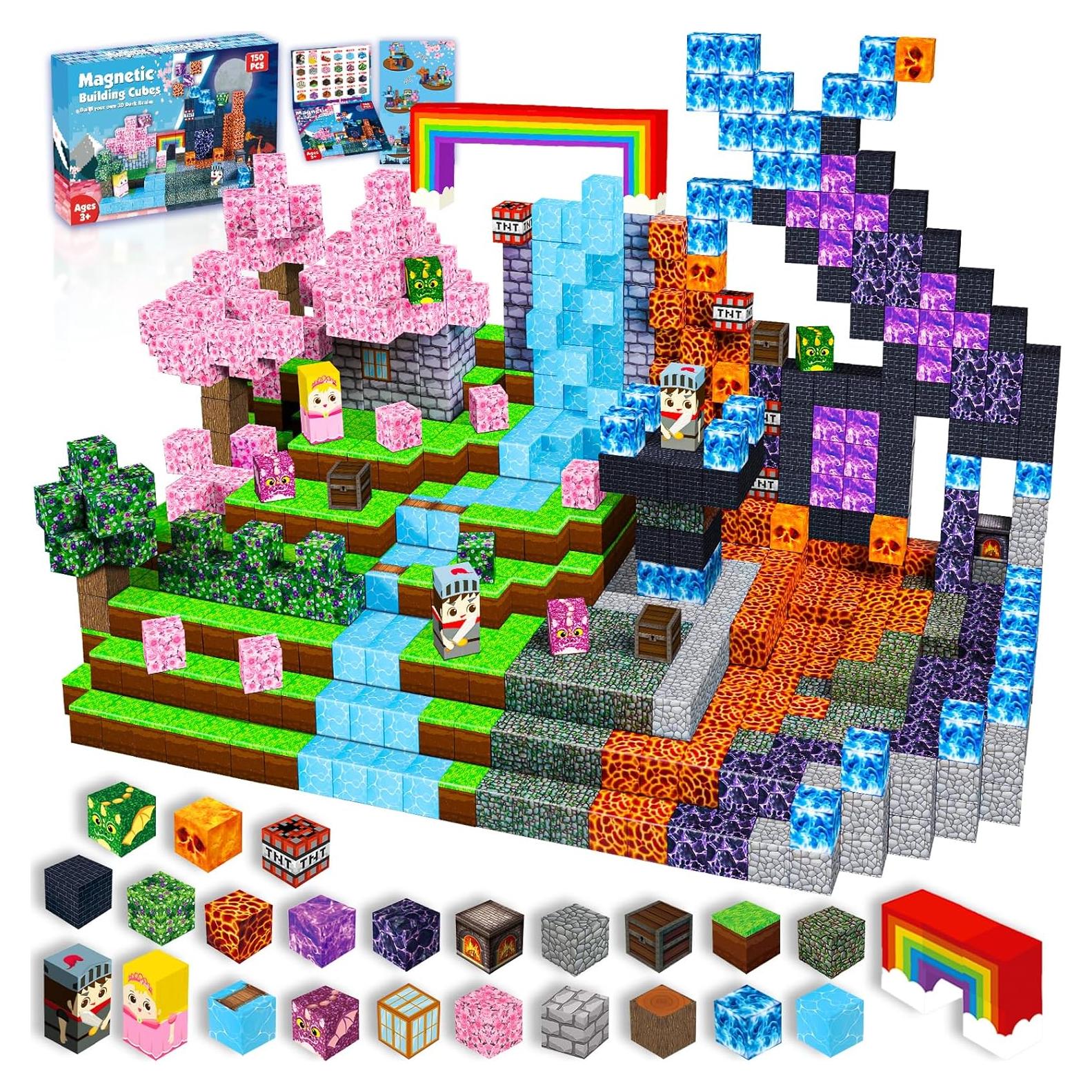 Bloques Magnéticos GraceDuck 150 PCS Castillo Bosque Oscuro