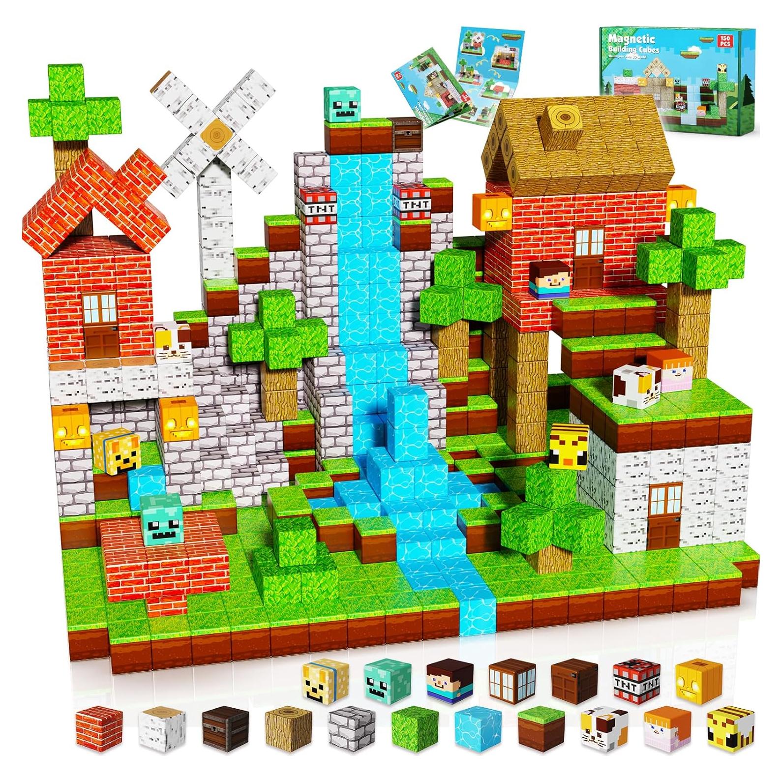 Bloques Magnéticos GraceDuck 150 PCS Casas de Molinos