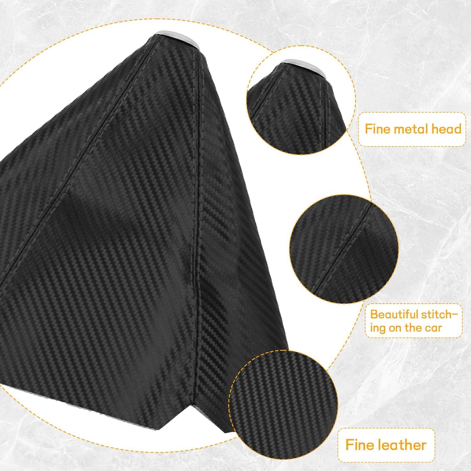 Cubierta de Cambio de Marchas Hbxdeco de Cuero PU Negra