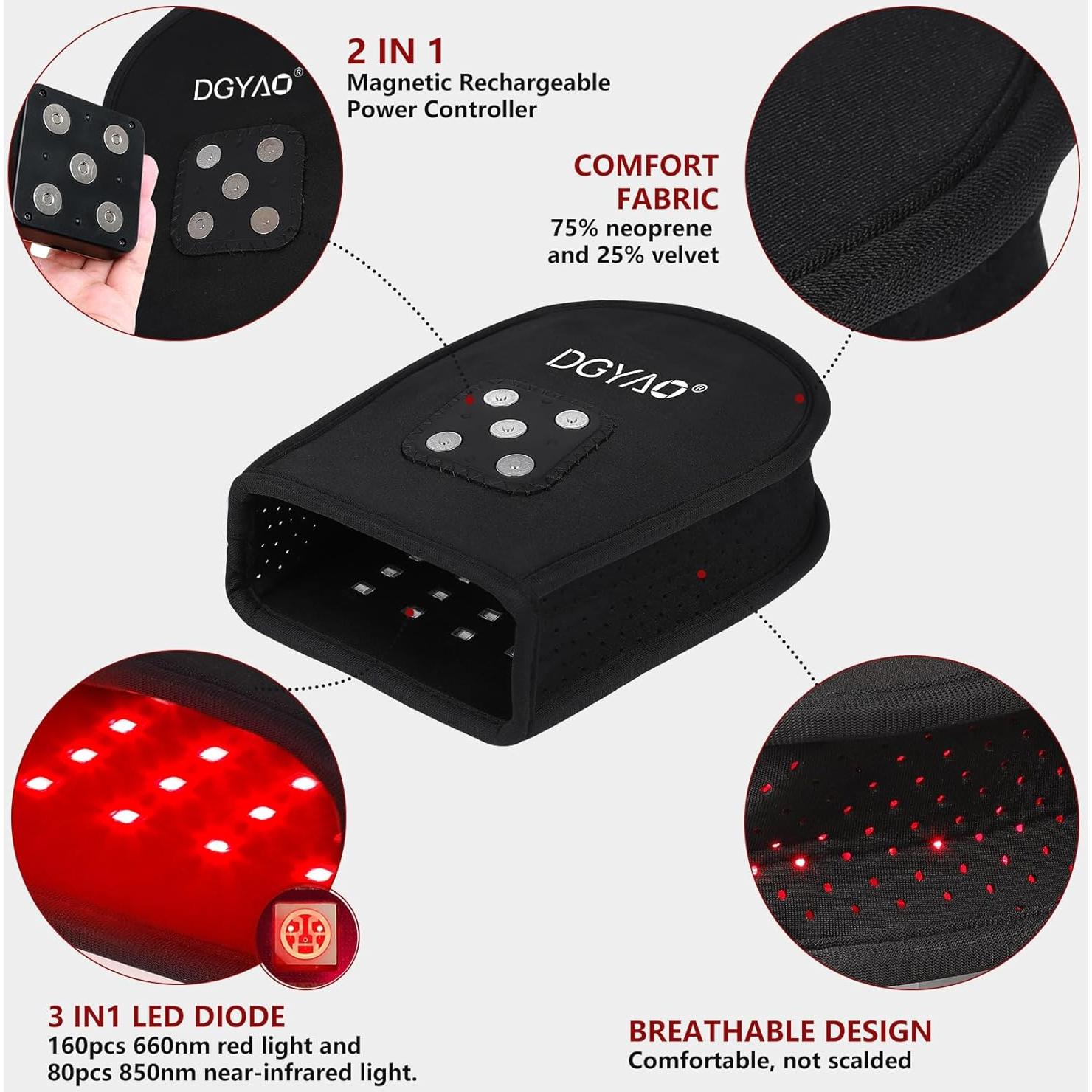 Terapia de Luz Roja Inalámbrica DGXINJUN Alivio Dolor Manos