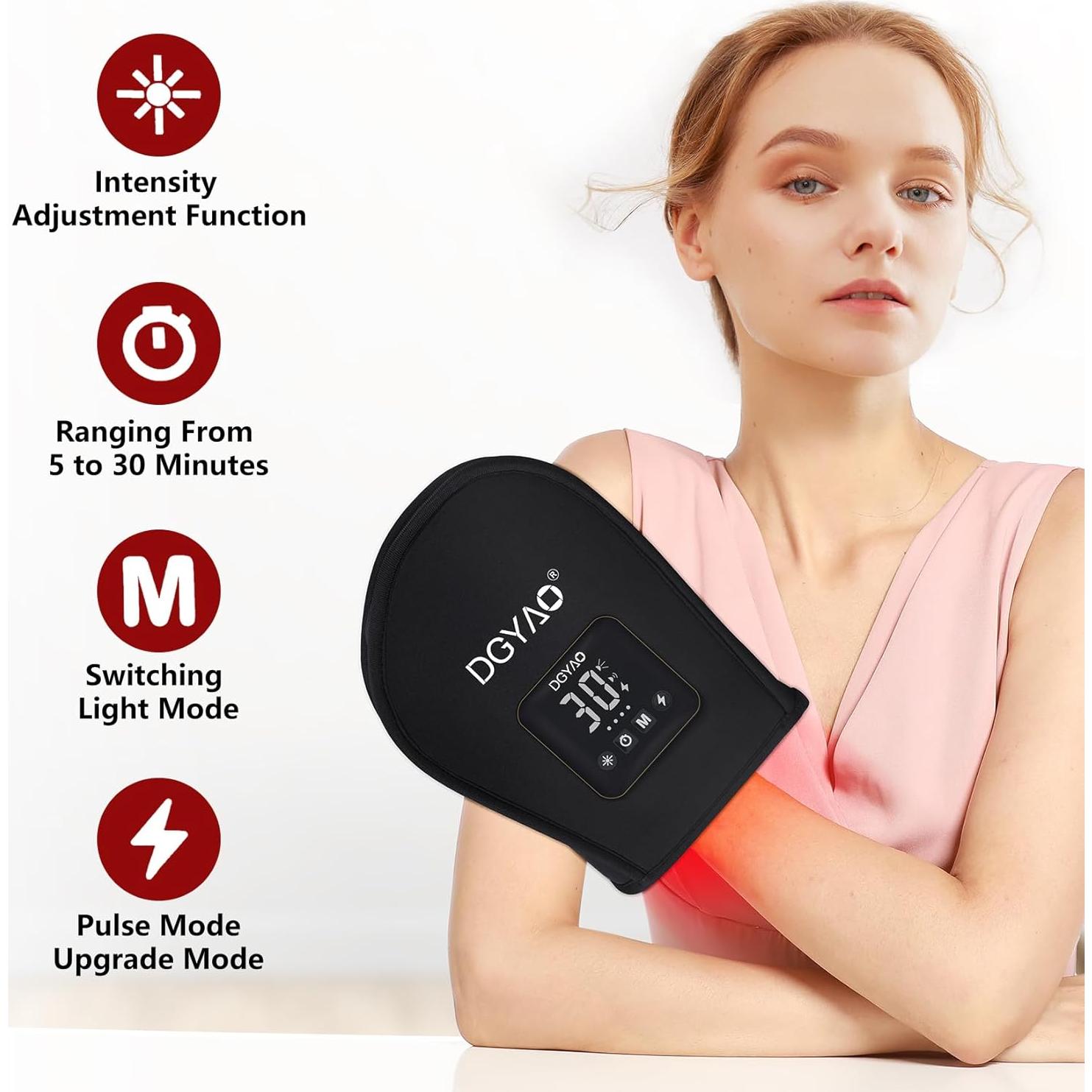 Terapia de Luz Roja Inalámbrica DGXINJUN Alivio Dolor Manos