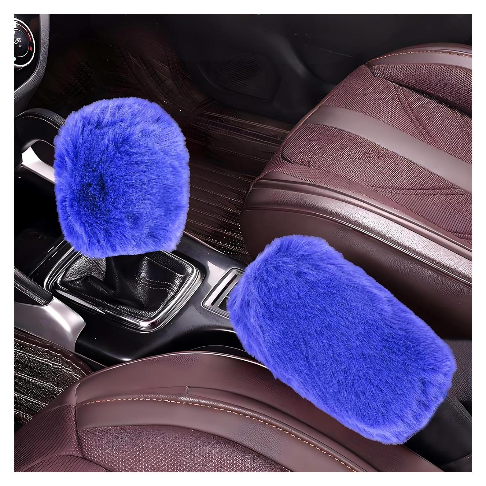 Funda de Palanca de Cambios y Freno de Mano Hovom Azul Real