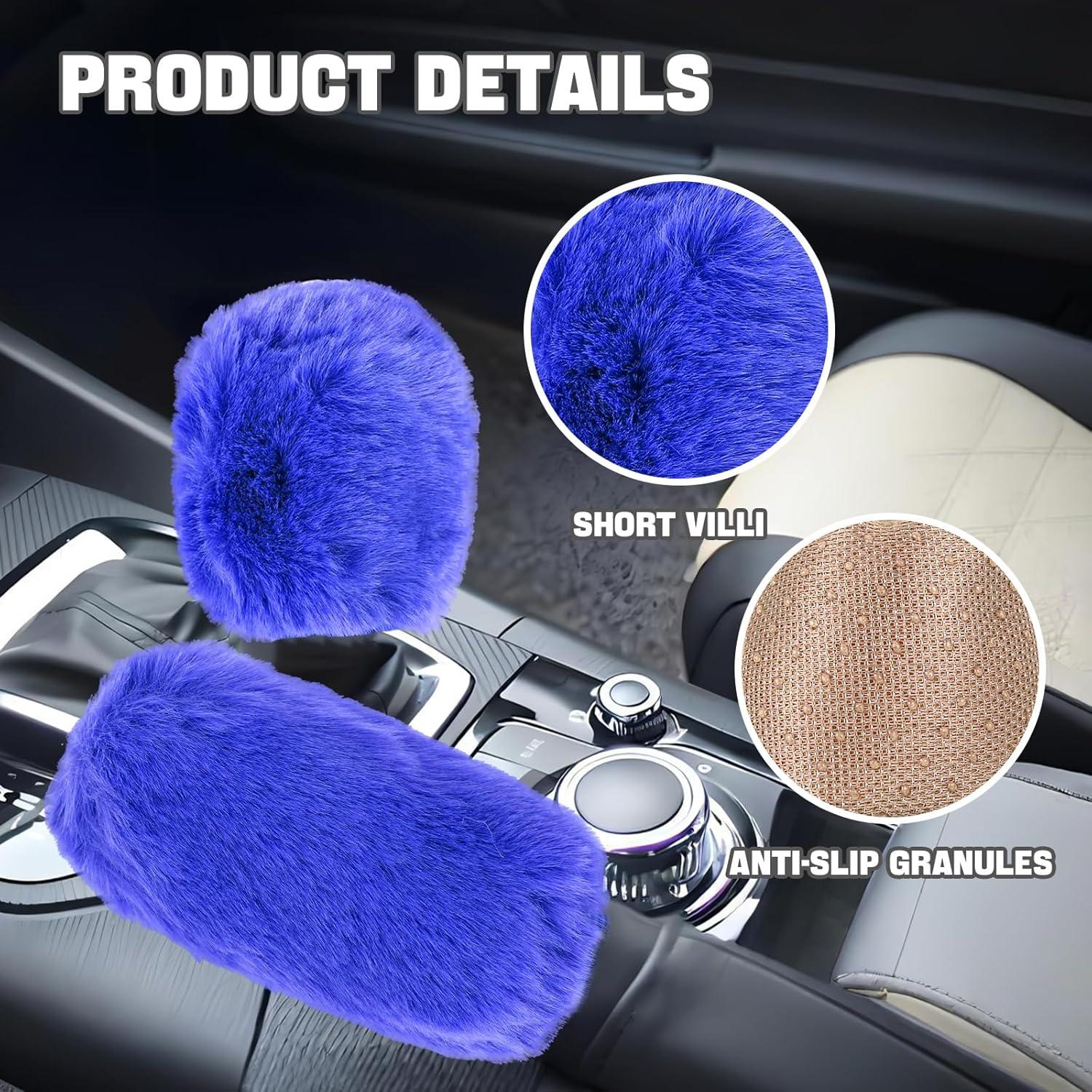 Funda de Palanca de Cambios y Freno de Mano Hovom Azul Real