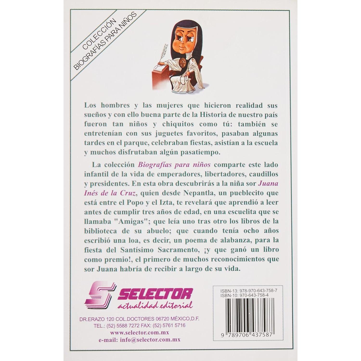 Sor Juana Ines de la Cruz (Biografias para ninos) (Spanish Edition)