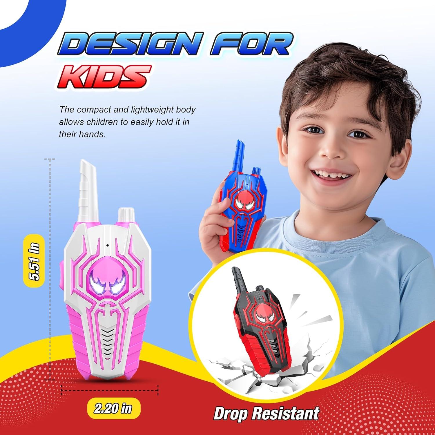 Walkie Talkies Evassal Paquete de 3 para Niños 3-8 Años