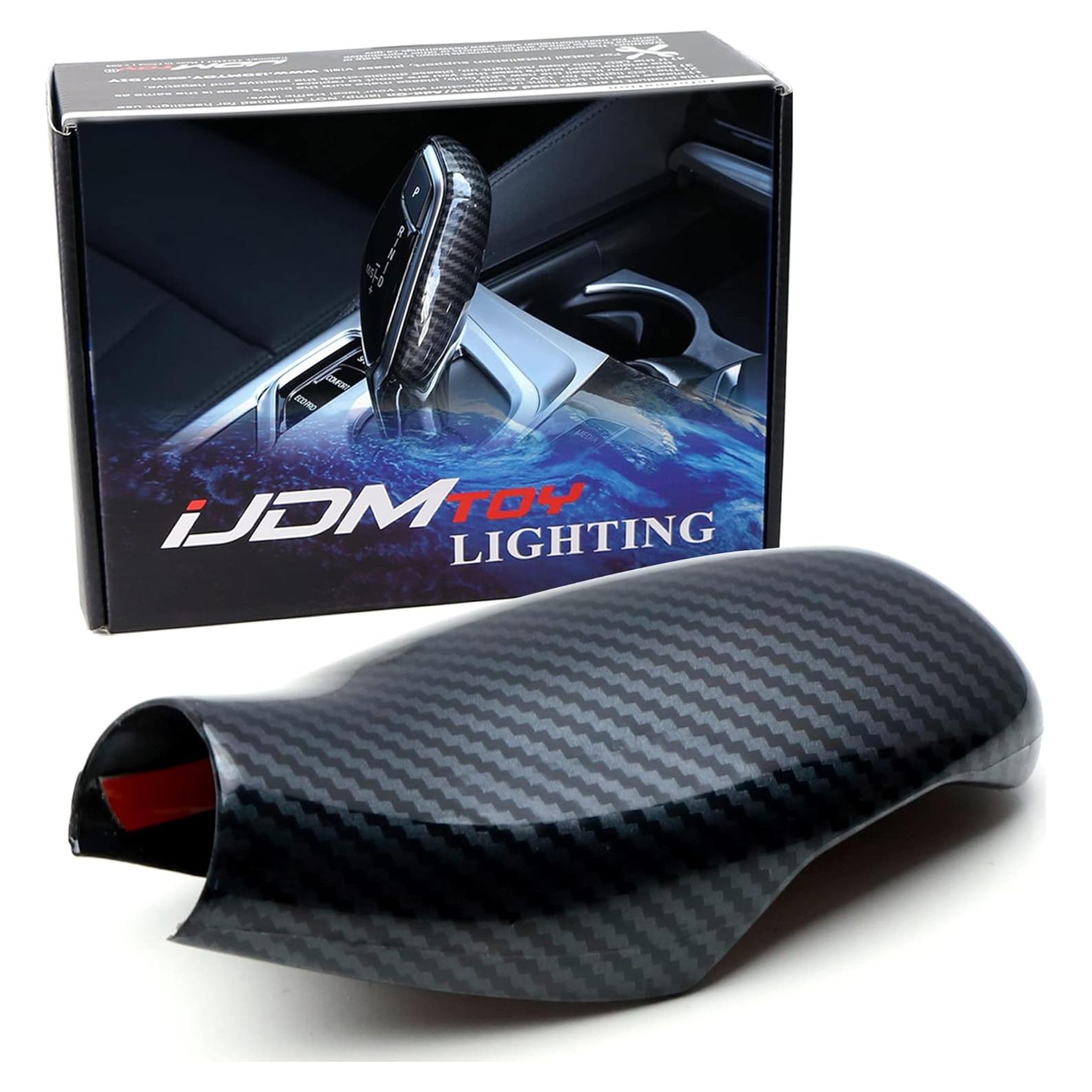 Cubierta de Palanca de Cambios iJDMTOY Fibra Carbono BMW 2018+