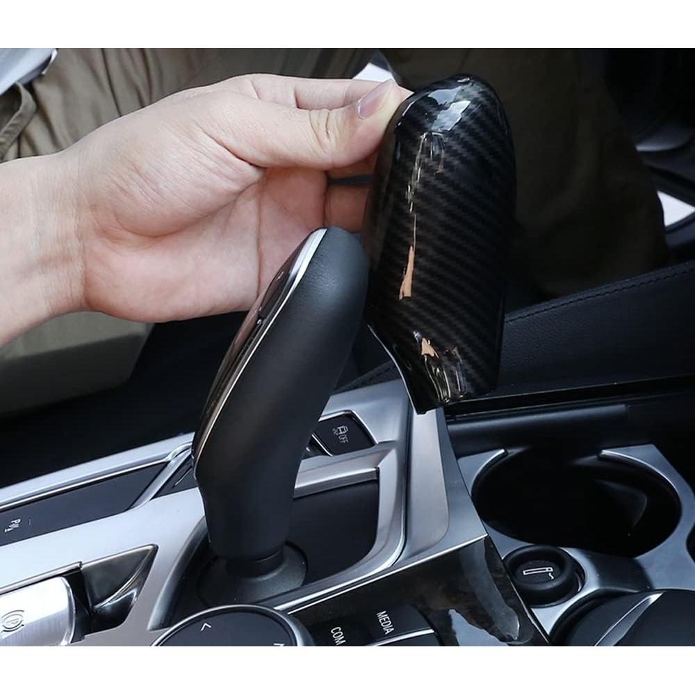 Cubierta de Palanca de Cambios iJDMTOY Fibra Carbono BMW 2018+