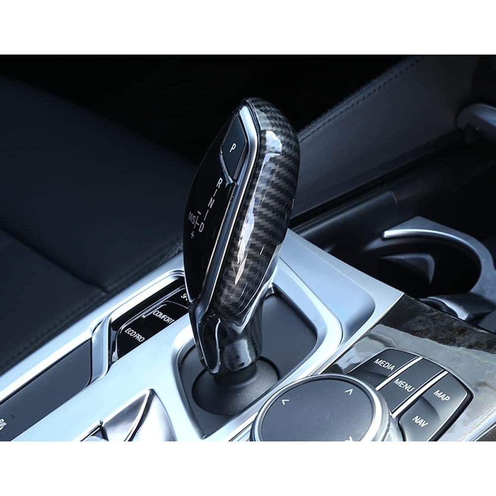Cubierta de Palanca de Cambios iJDMTOY Fibra Carbono BMW 2018+