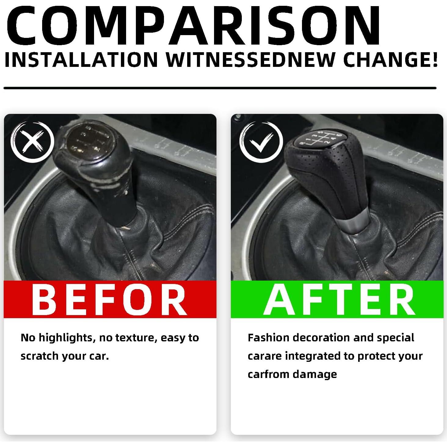 Pomo de Cambio VBT Cuero Perforado 5 Velocidades BMW