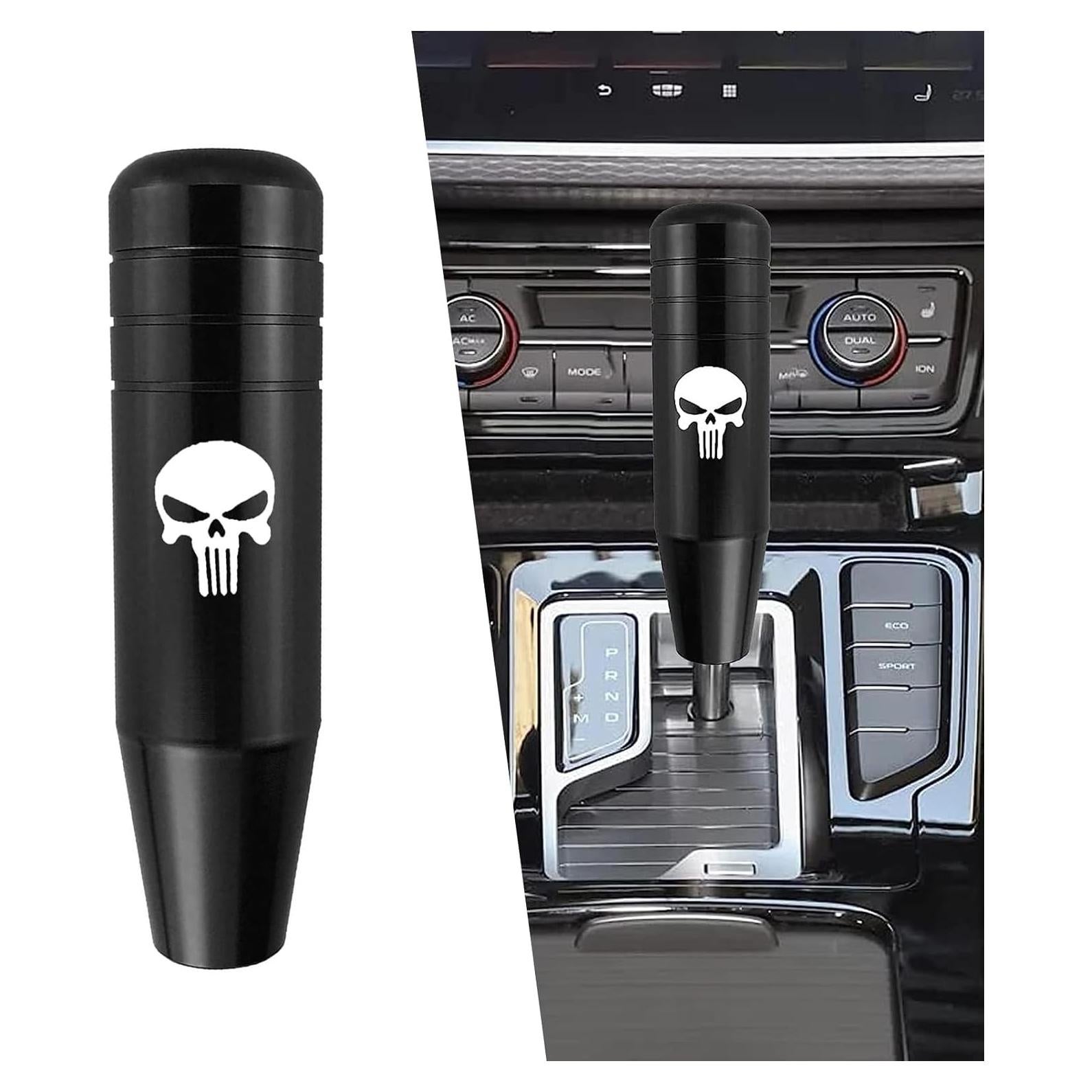 Perilla de Cambio GKmow Calavera Aluminio Negro 1 Pza