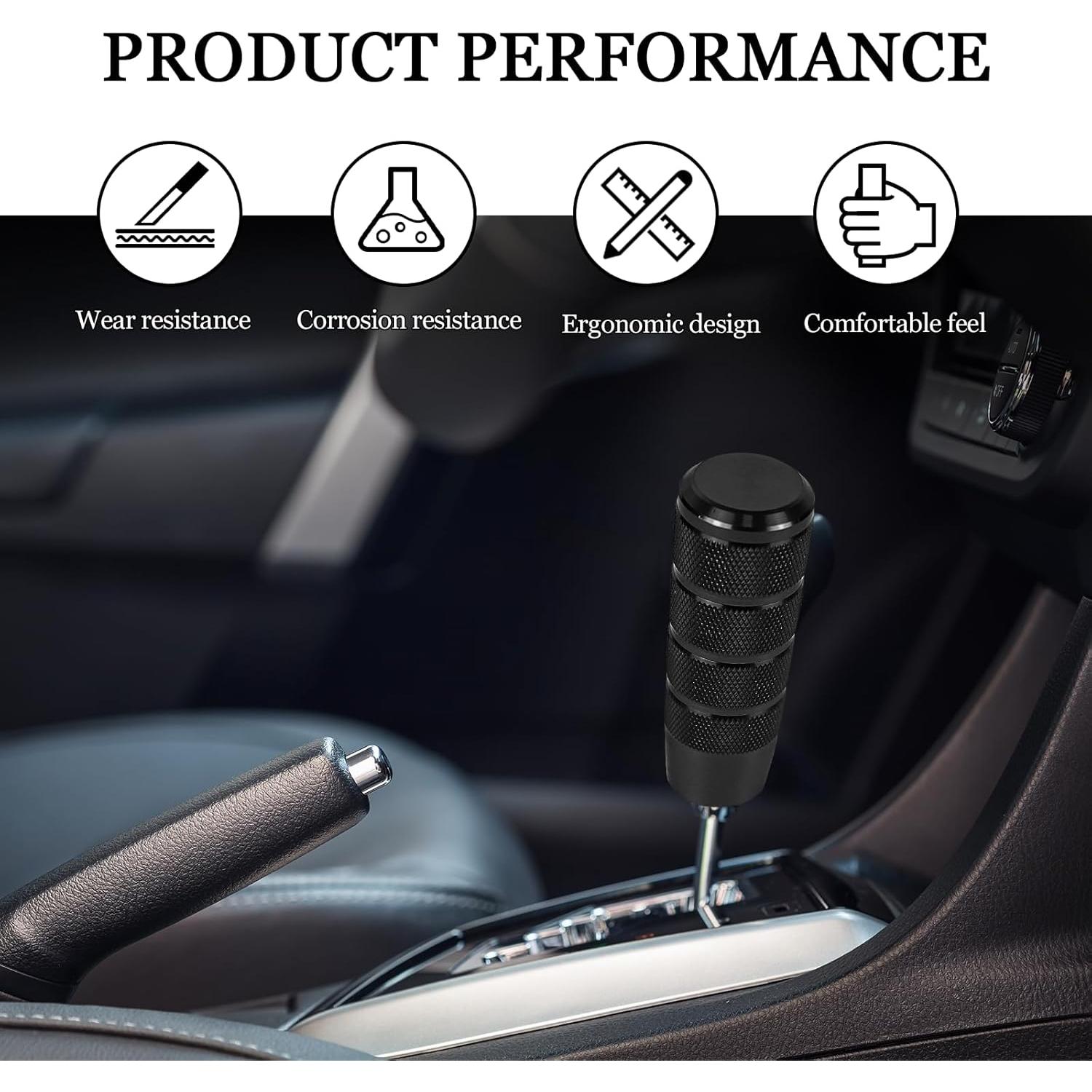 Perilla de Cambio de Auto Ongfuwu Aluminio Negro Universal