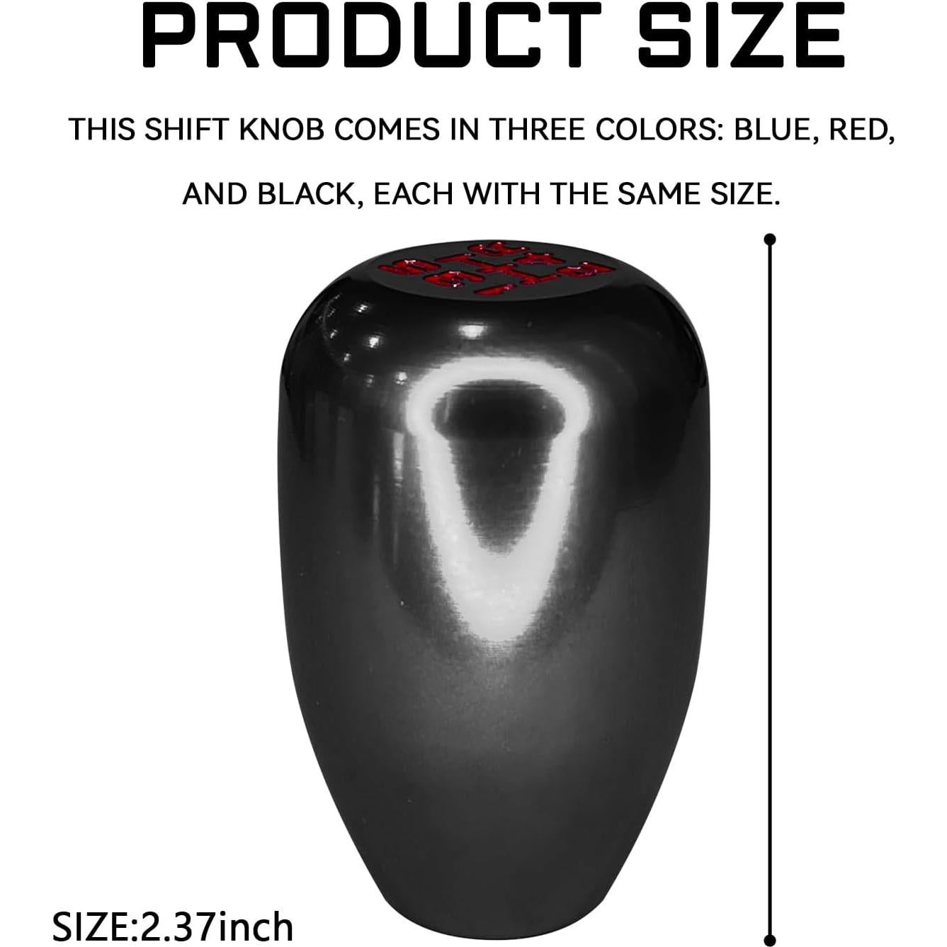 Perilla de Cambio Manual 5 Velocidades QKYS - Adaptadores Incluidos